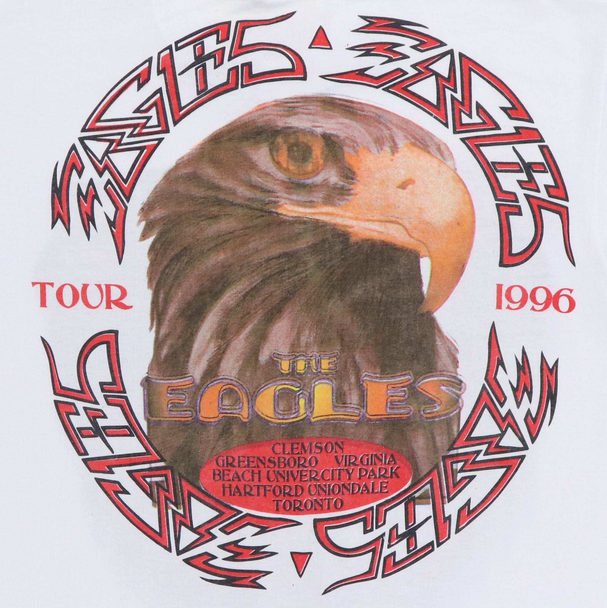 1996 Eagles Tour Shirt | Authentic Vintage Tee – WyCo Vintage