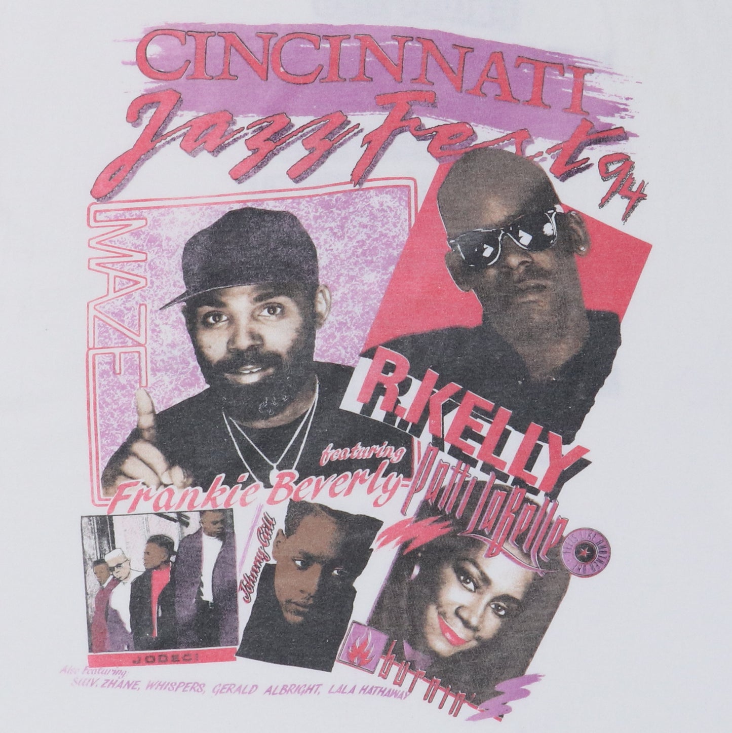1994 Cincinnati Jazz Festival R Kelly Jodeci SWV Concert Shirt