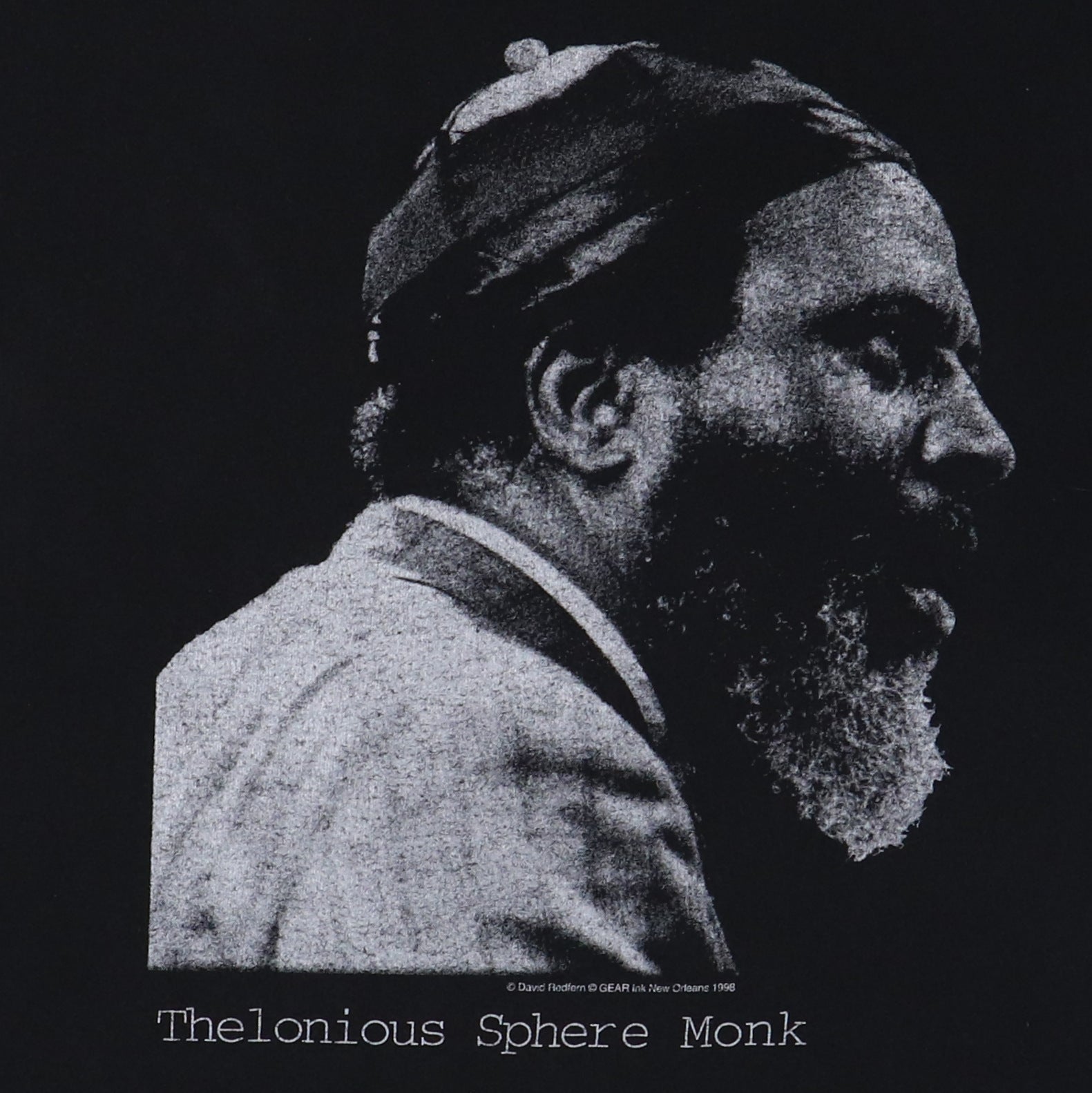 1998 Thelonious Monk Sphere Monk Shirt | Authentic Vintage Tee