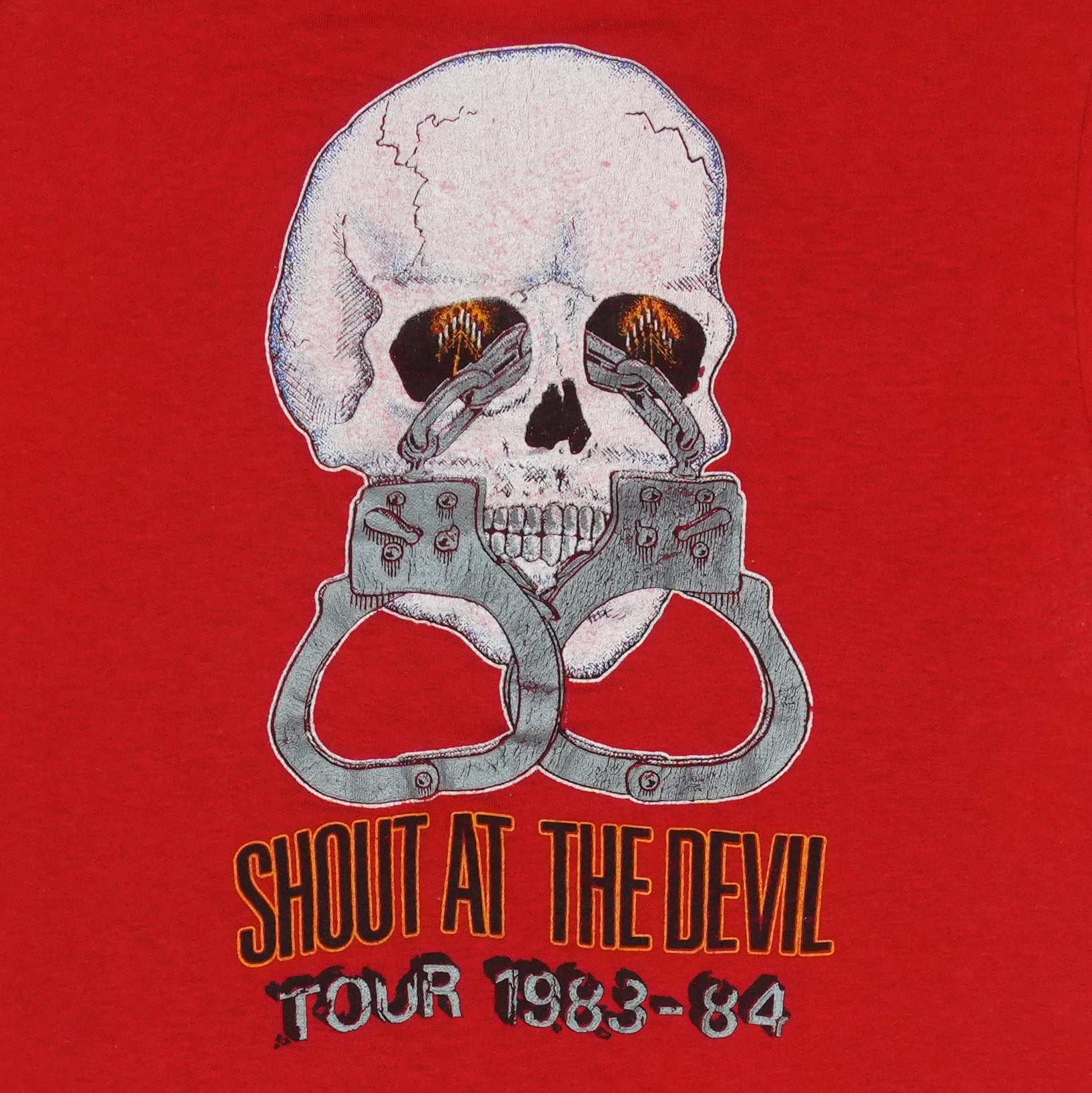 1983 Motley Crue Shout At The Devil Tour Shirt | Authentic Vintage