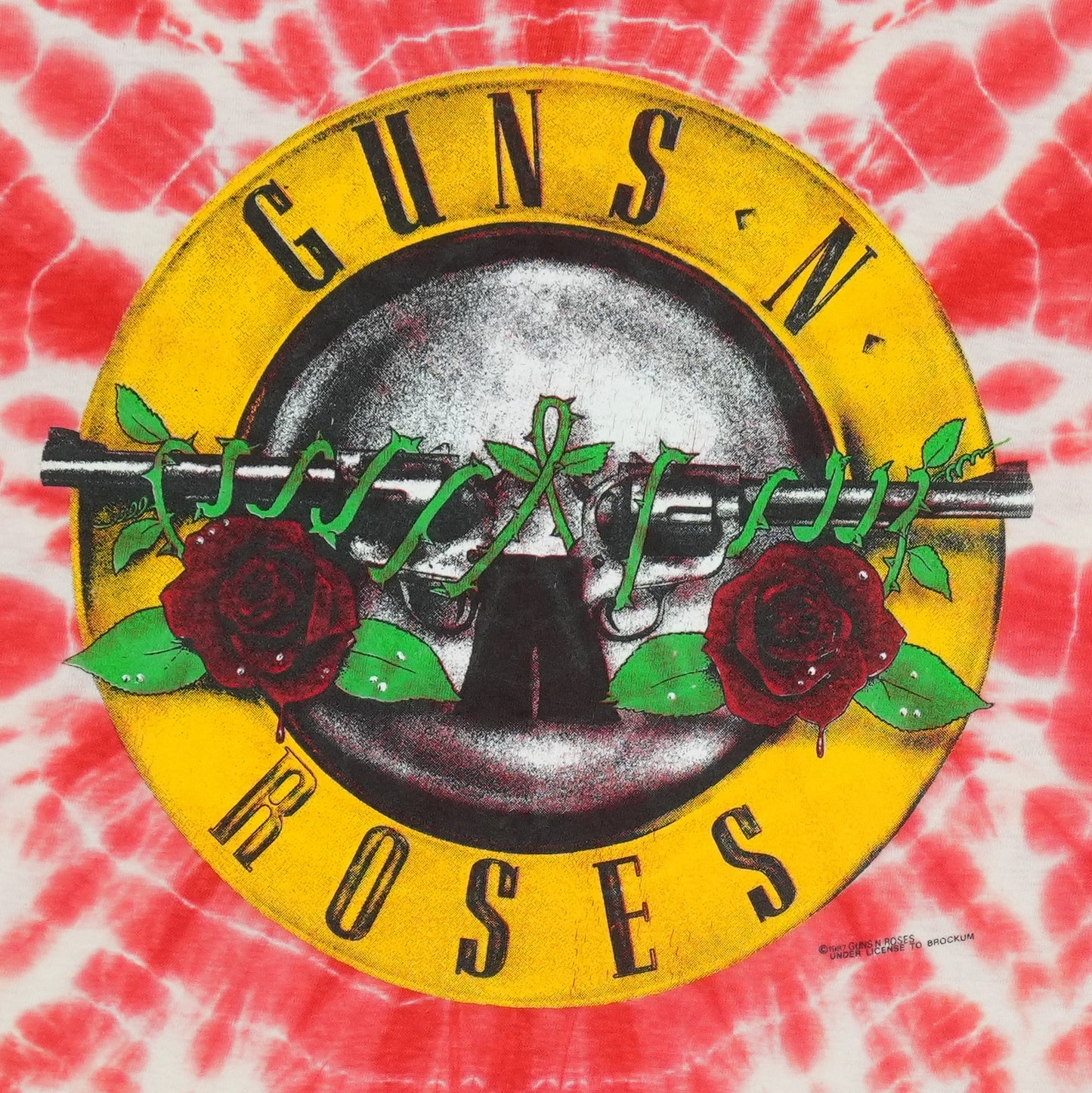 1987 Guns N Roses Symmetria Tie Dye Shirt
