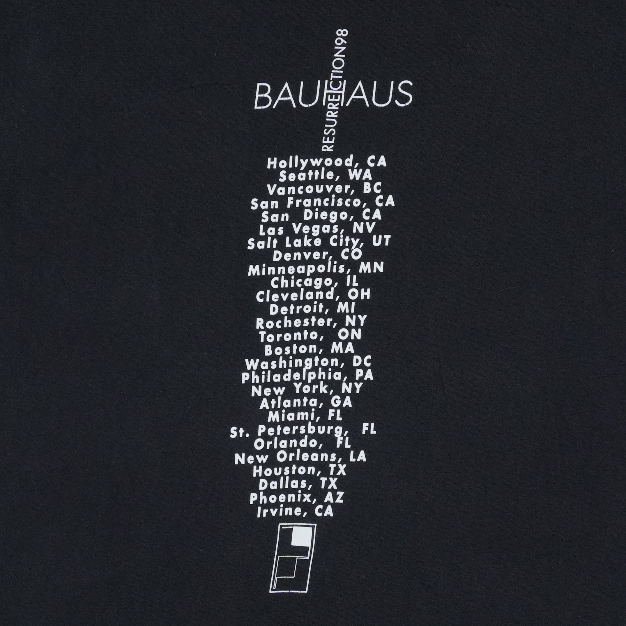1998 Bauhaus Resurrection Tour Shirt | Vintage Shirt Collection