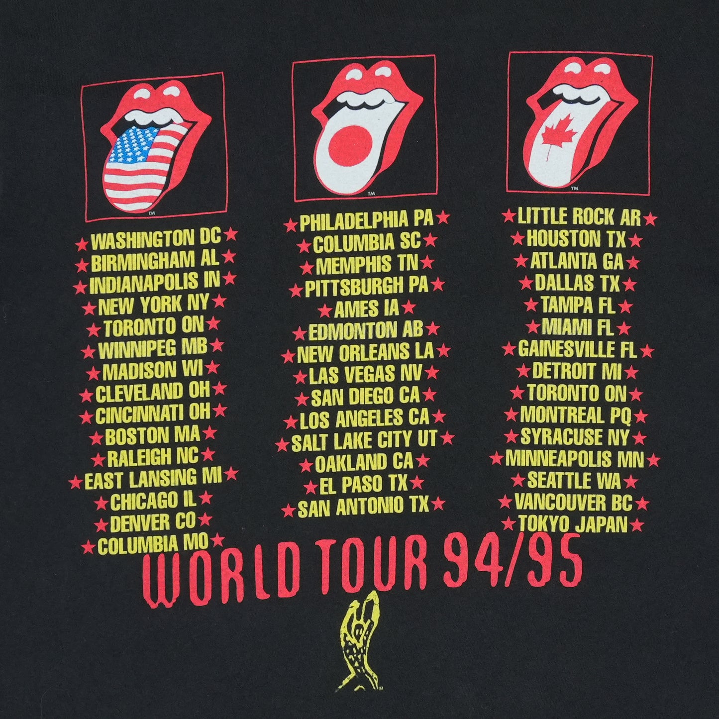 1994 Rolling Stones Voodoo Lounge Tour Shirt