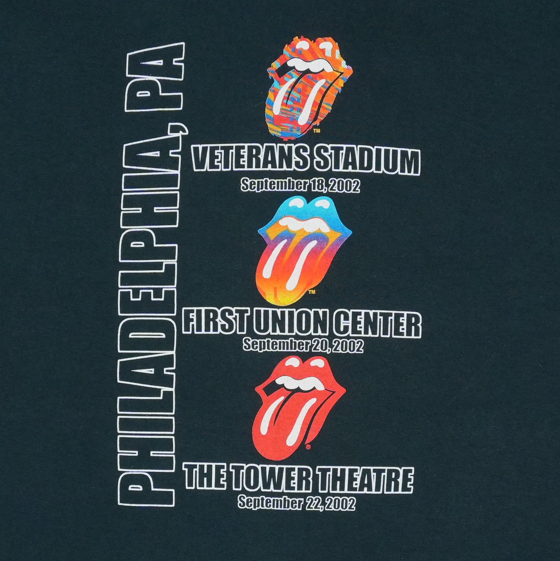 2002 Rolling Stones Philadelphia Tour Shirt | Authentic Vintage