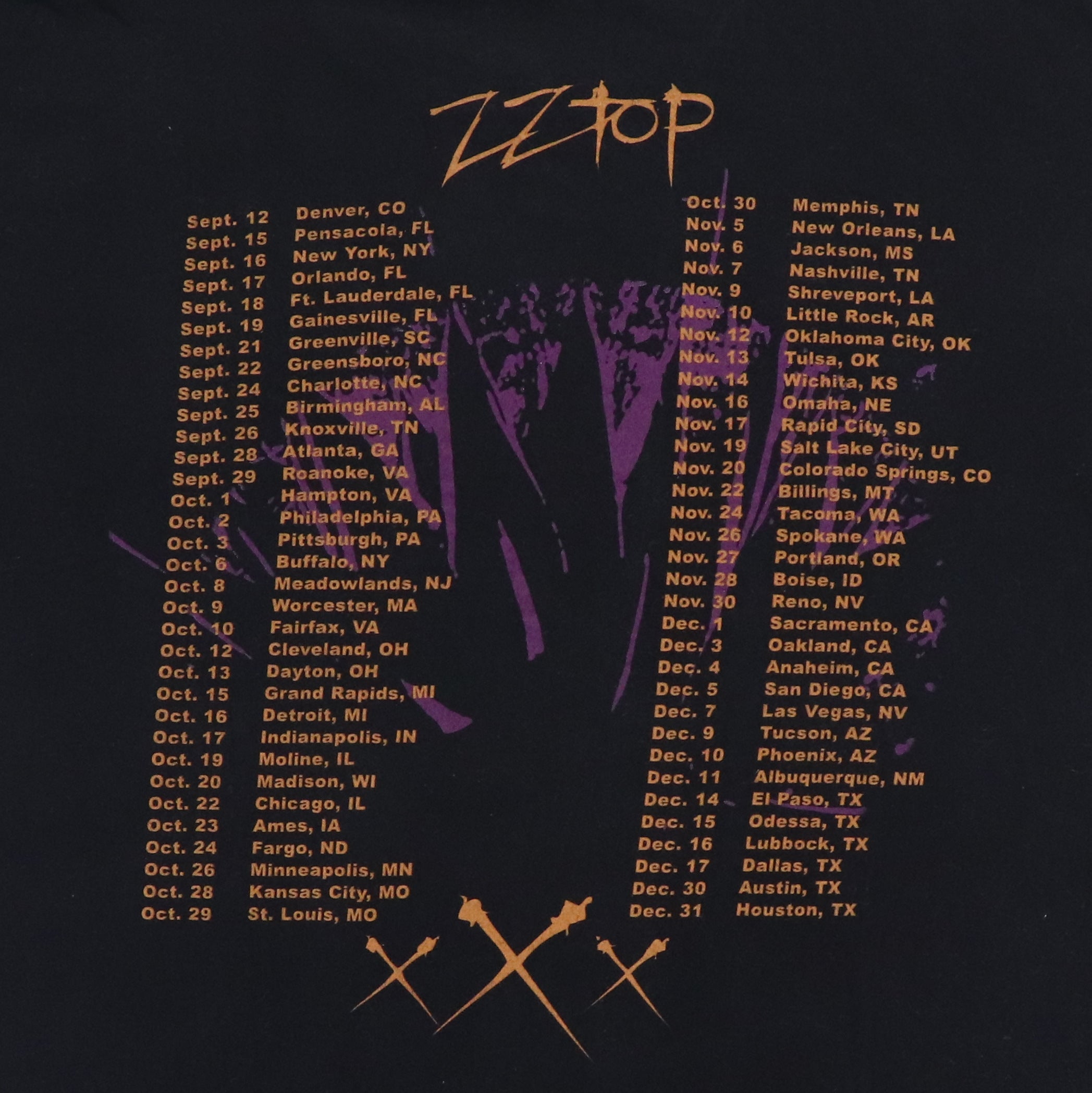 1999 ZZ Top XXX Tour Shirt – WyCo Vintage