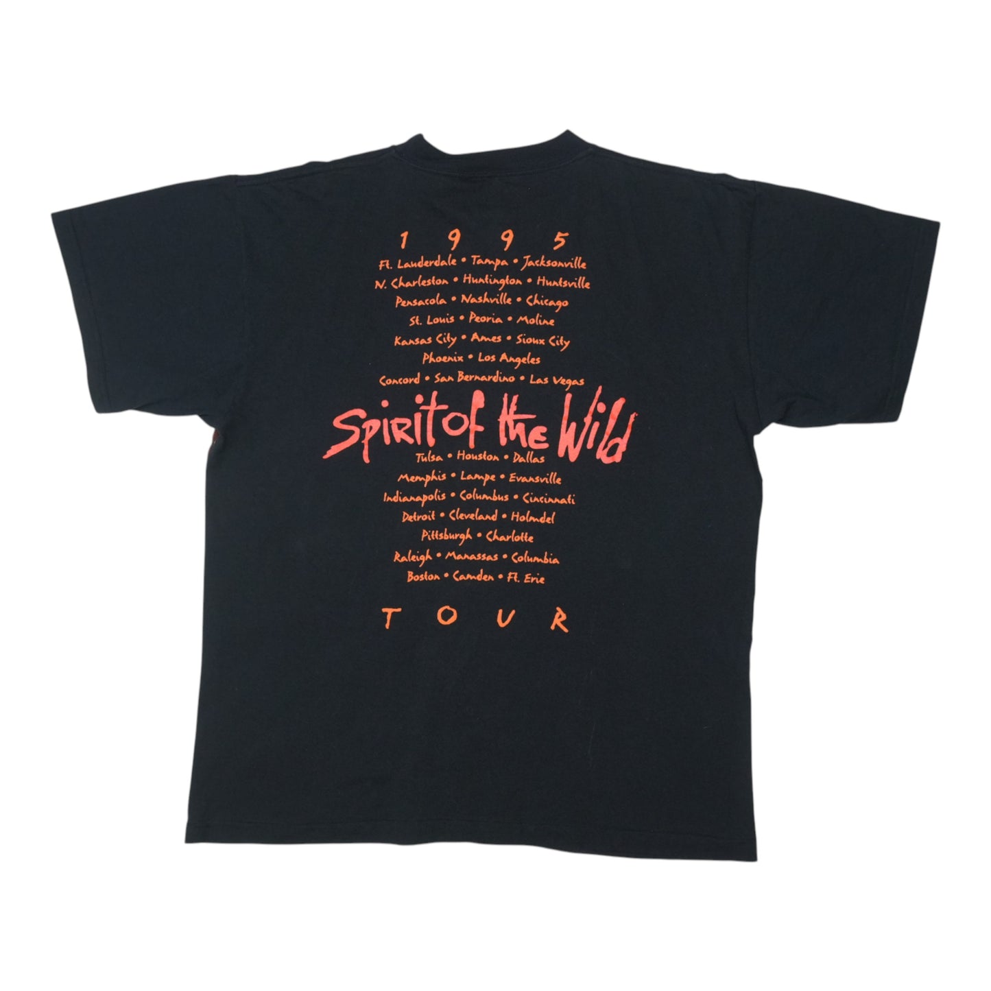 1995 Ted Nugent Spirit Of The Wild Shirt Back