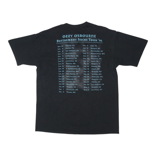 1995 Ozzy Osbourne Retirement Sucks Tour Shirt Back