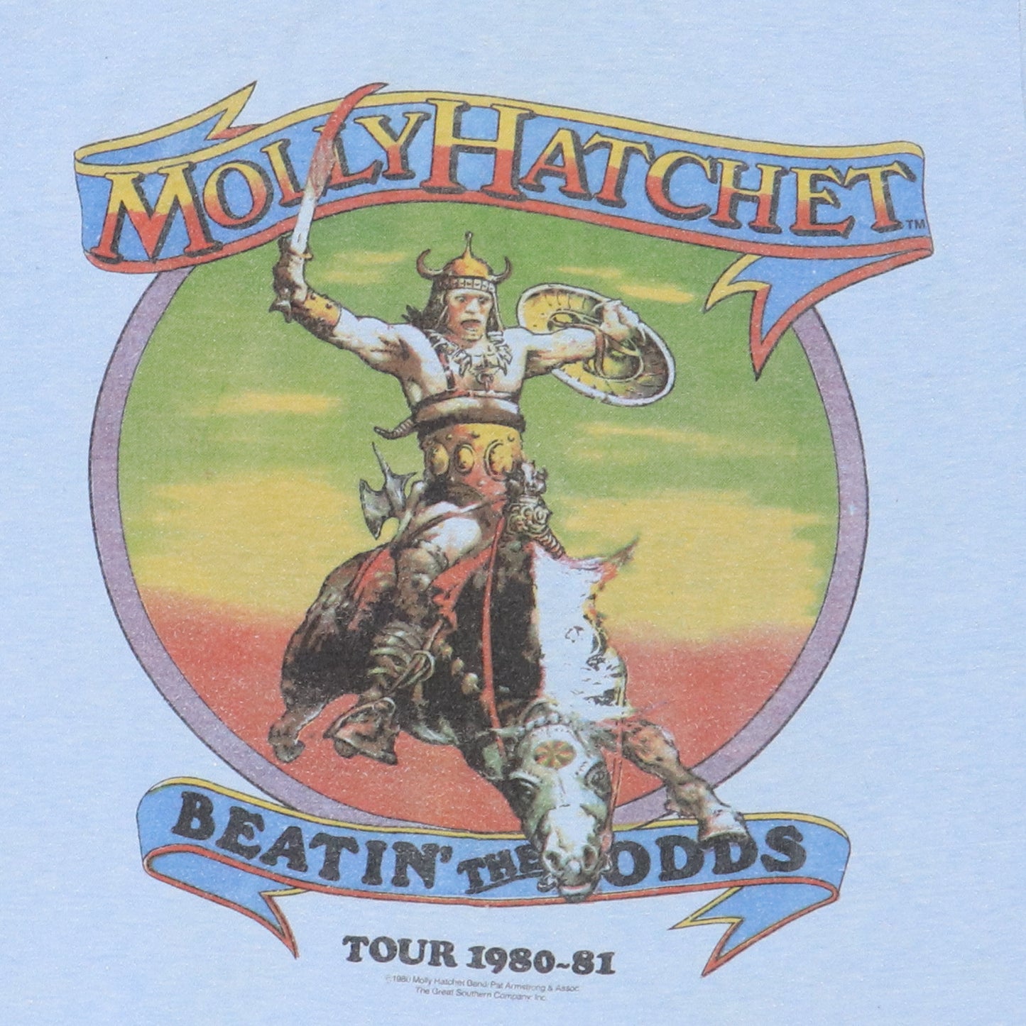 1980 Molly Hatchet Beatin The Odds Tour Shirt