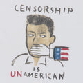 1990s Censorship Is Unamerican MTV Rock The Vote Shirt
