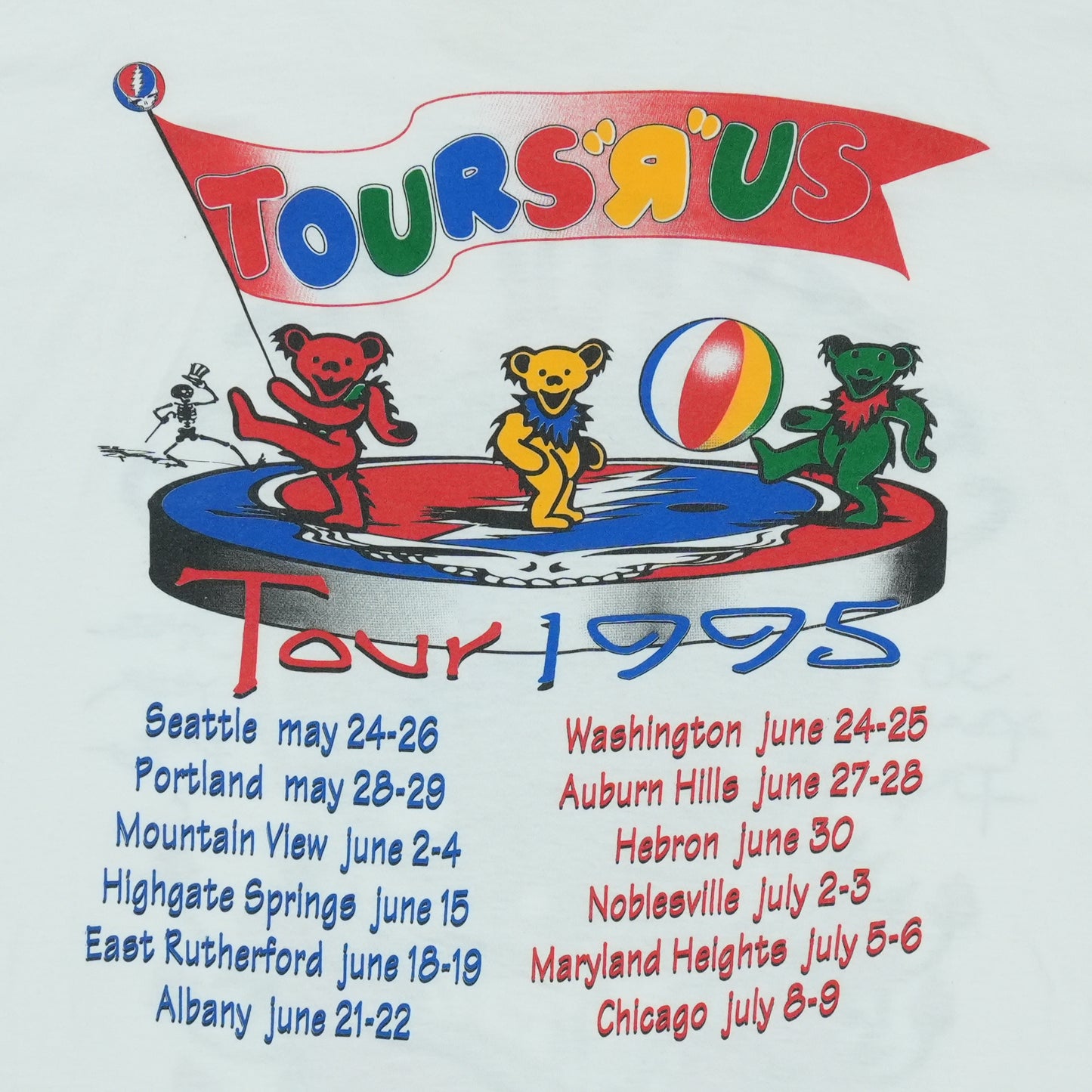 1995 Grateful Dead Tours R Us Shirt