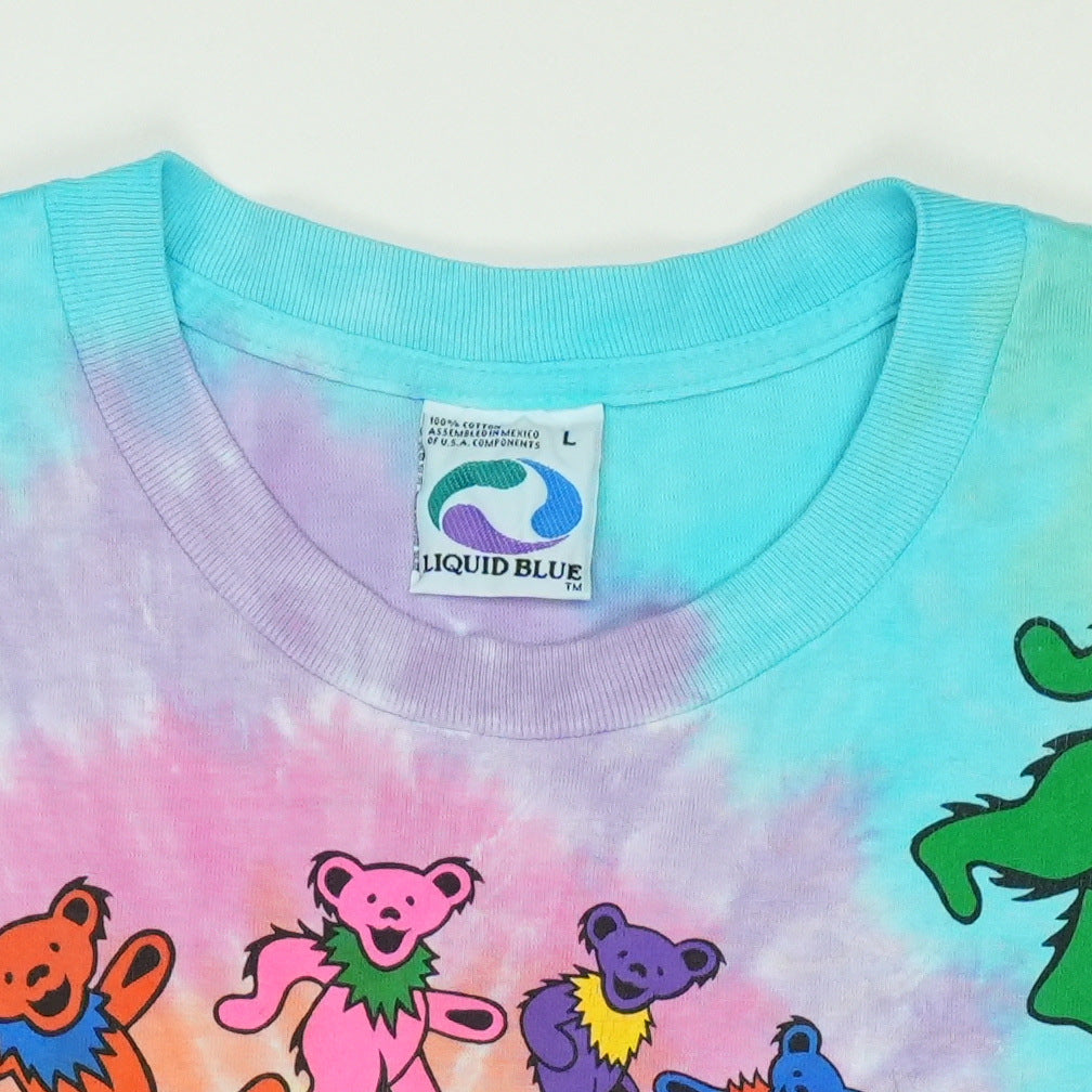 1995 Grateful Dead Spiral Bears Tie Dye Shirt