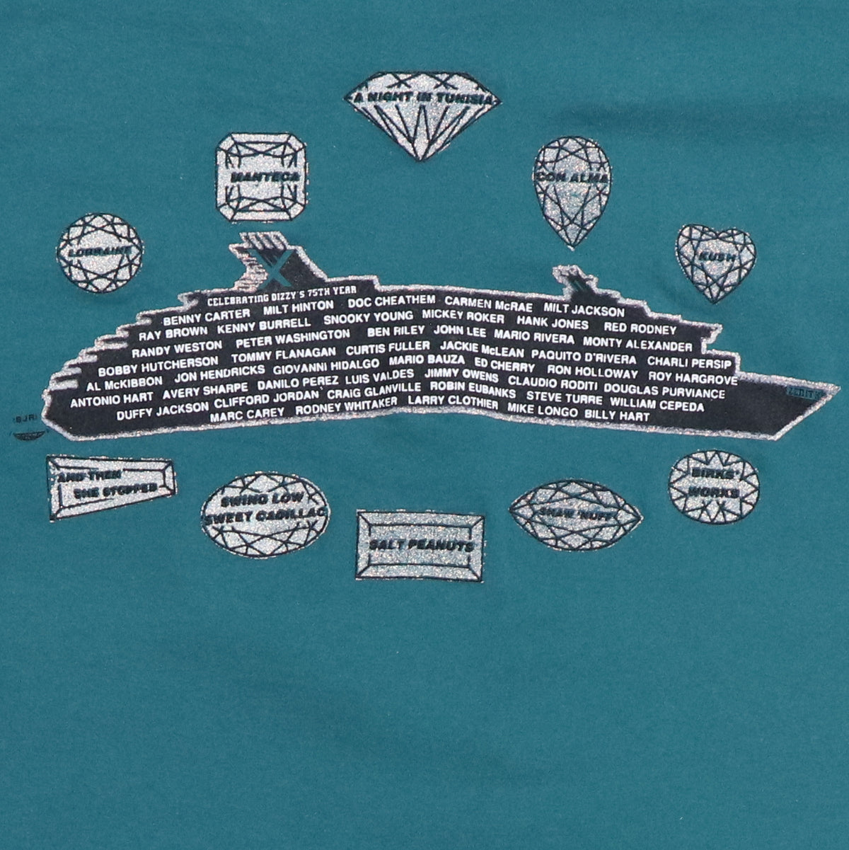 1992 Dizzy Gillespie Diamond Jubilee Shirt | Authentic Vintage Tee 
