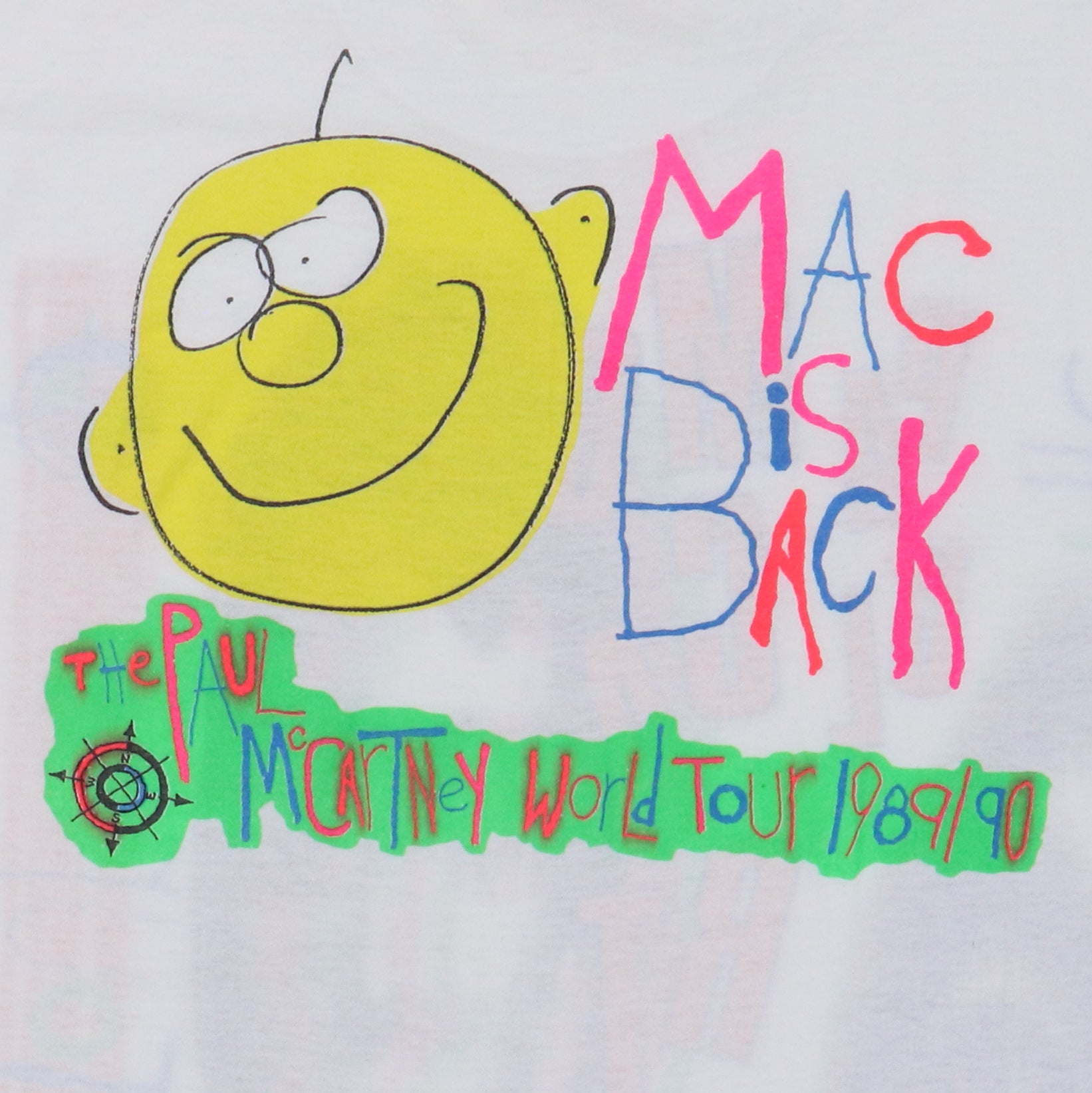 1989 Paul McCartney New World Tour Shirt – WyCo Vintage