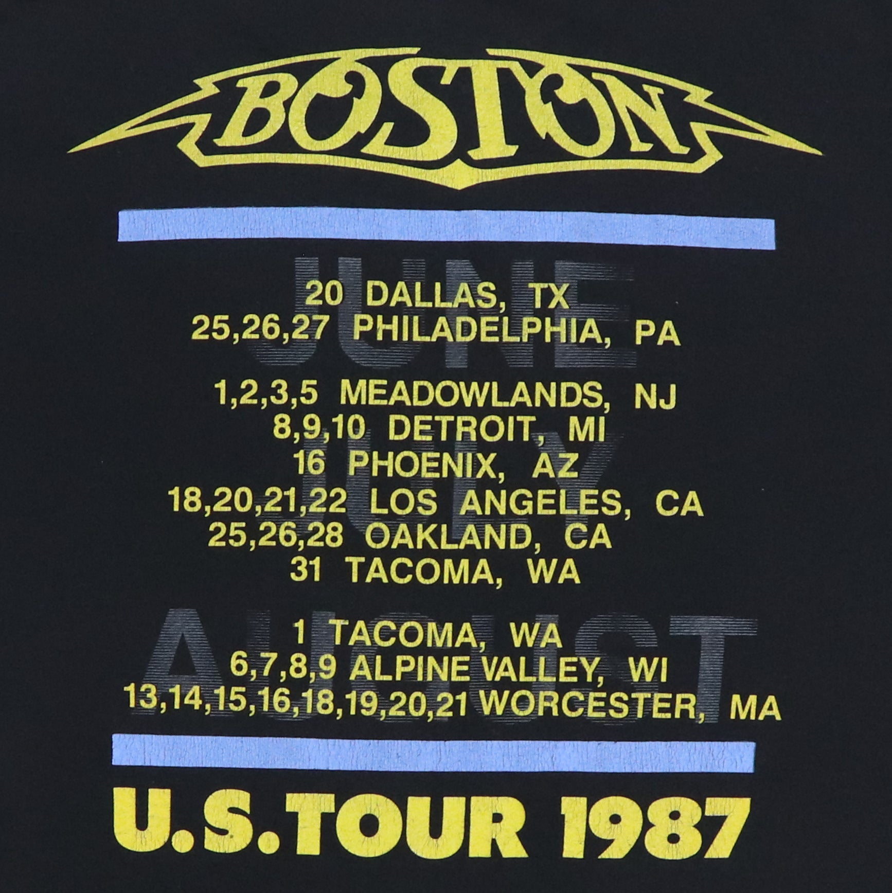 Original vintage 1987 Boston Third Stage Tour Shirt | WyCo Vintage