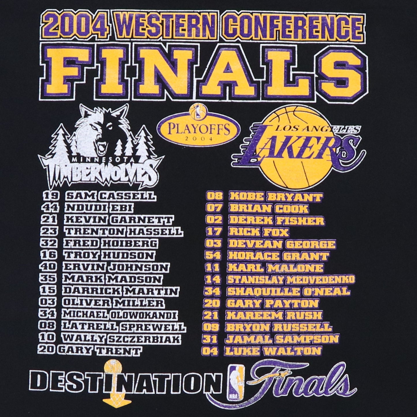 2004 Los Angeles Lakers Playoffs Shirt