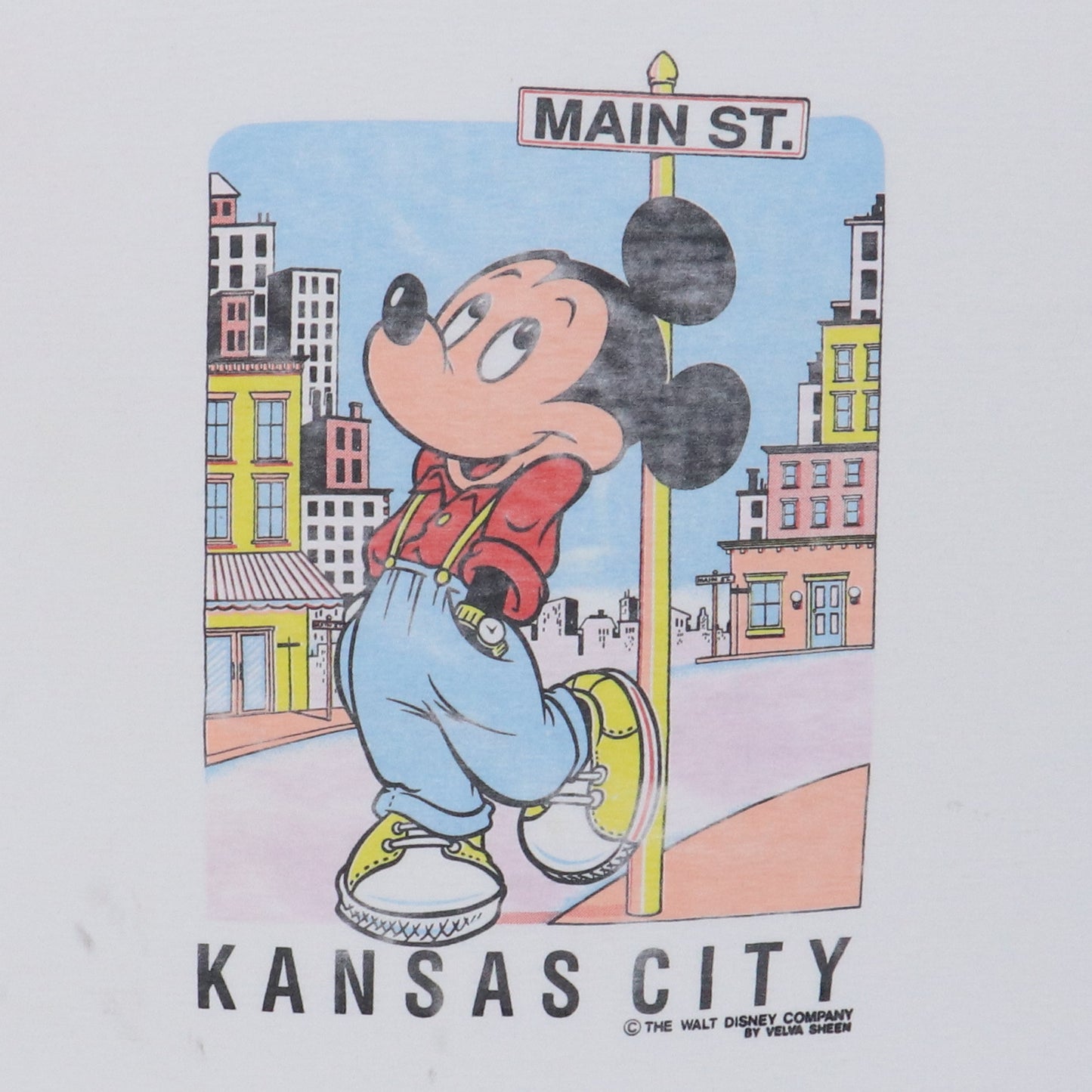 1980s Mickey Mouse Disney Kansas City Main St Shirt