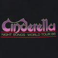 1986 Cinderella Night Songs World Tour Shirt
