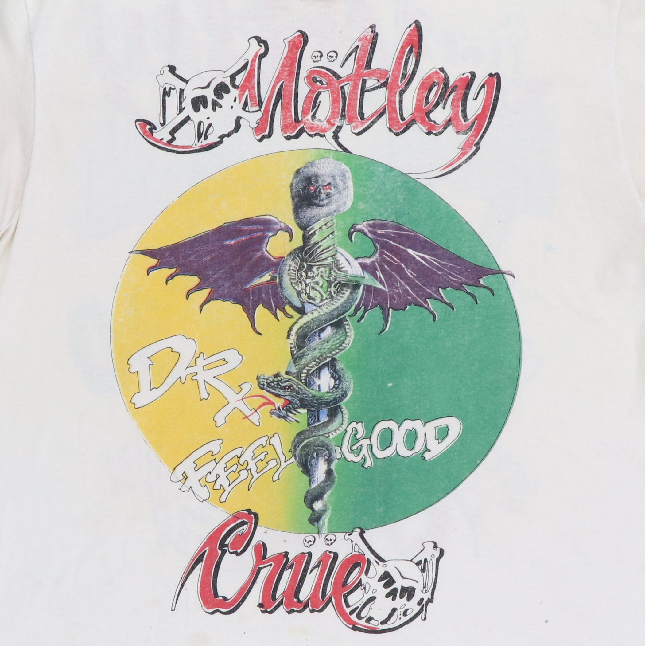 1990 Motley Crue Dr Feel Good Tour Shirt | Authentic Vintage Tee