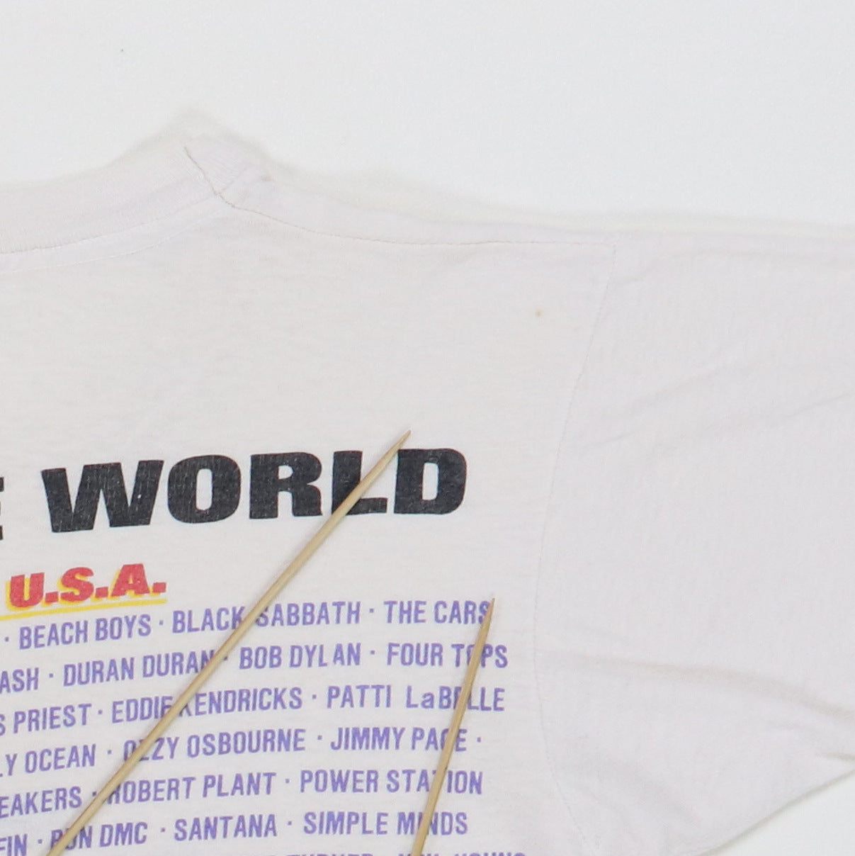 1985 Live Aid Philadelphia Concert Shirt | Authentic Vintage Tee