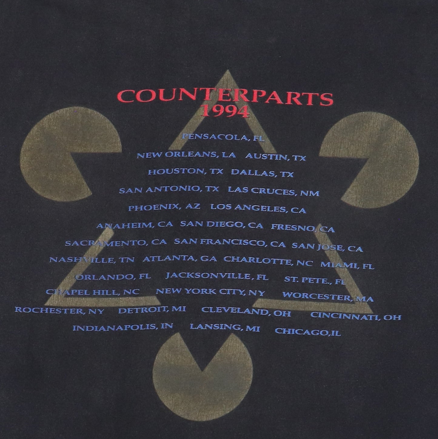 1994 Rush Counterparts Tour Shirt