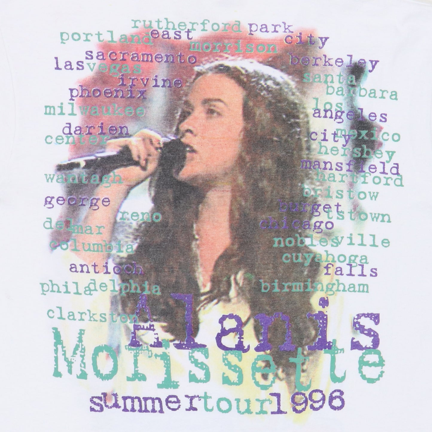 1996 Alanis Morissette Summer Tour Shirt