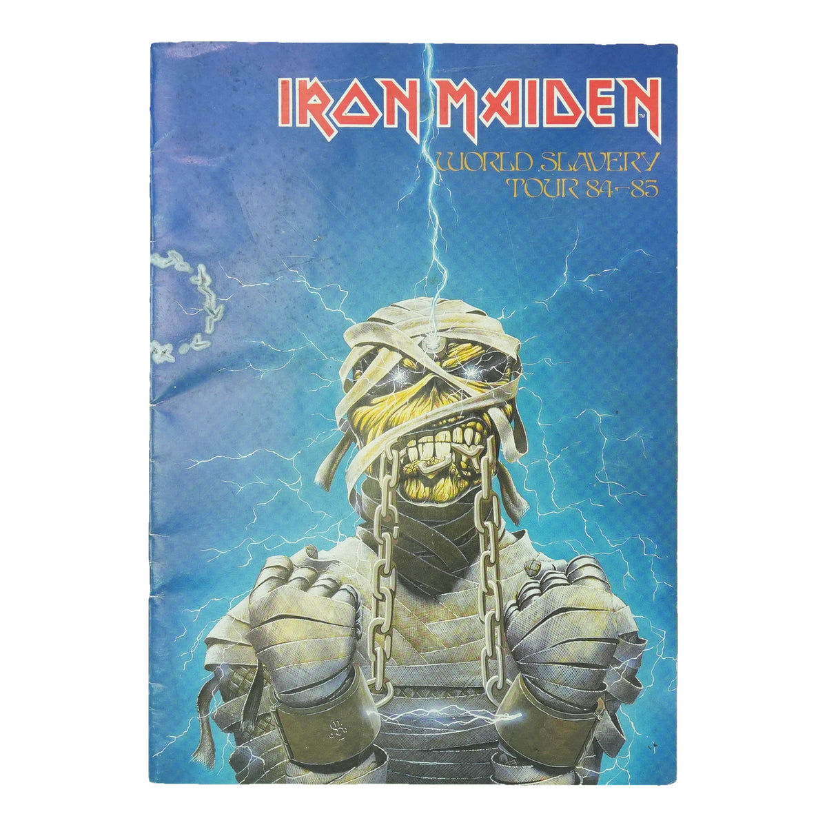 1984 Iron Maiden World Slavery Tour Program, front cover
