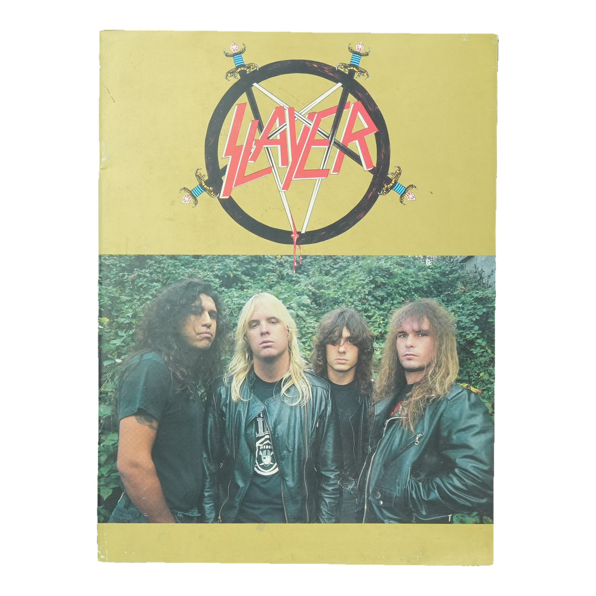 1987 Slayer Reign In Blood Tour Program, front cover