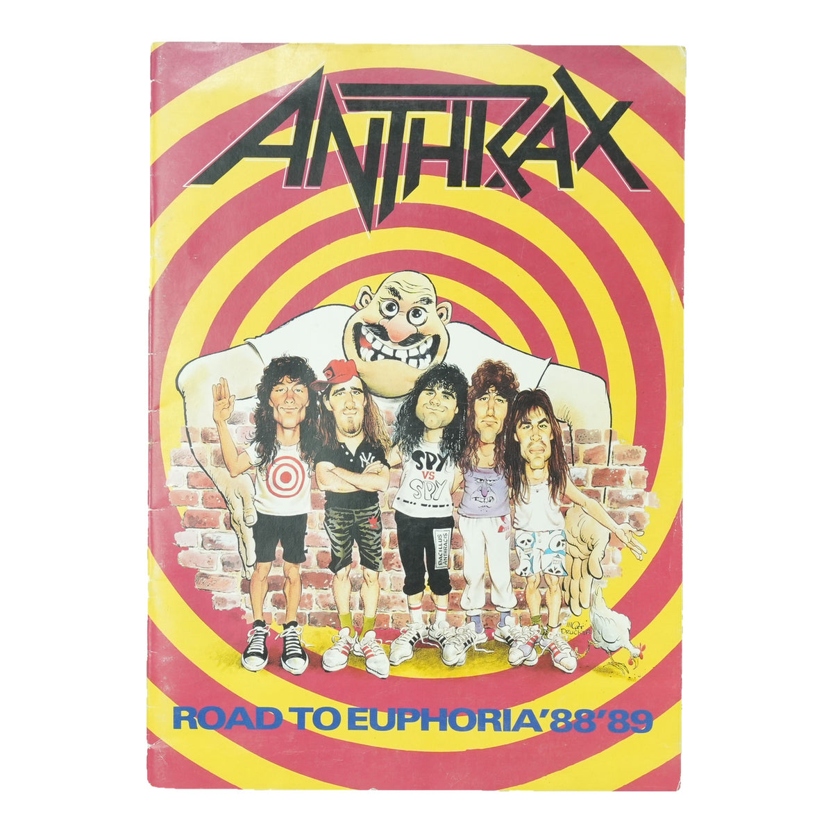 1988 Anthrax Road To Euphoria Tour Program, front cover