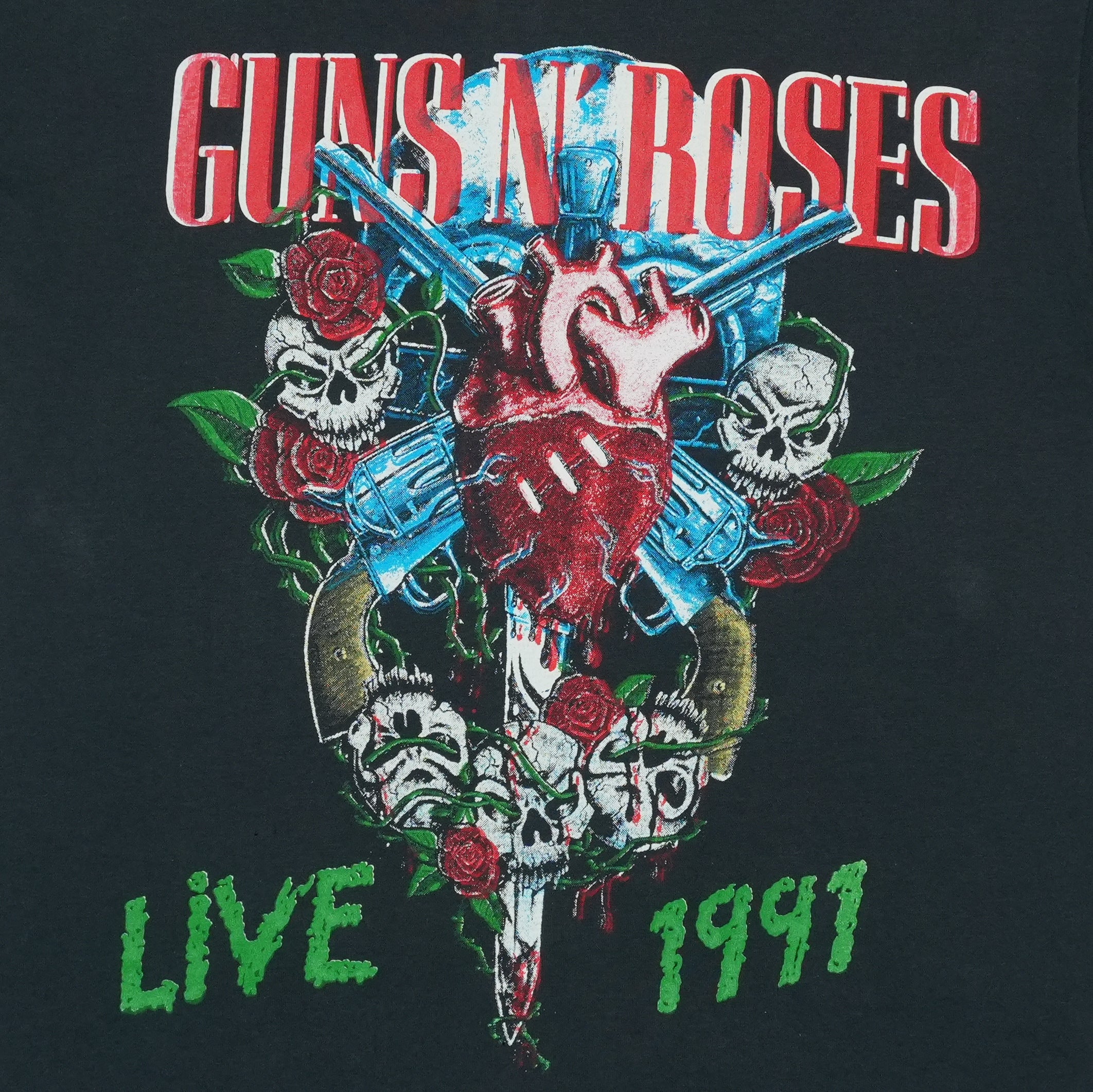 1991 Guns N Roses Skid Row Tour Shirt | Authentic Vintage Tee