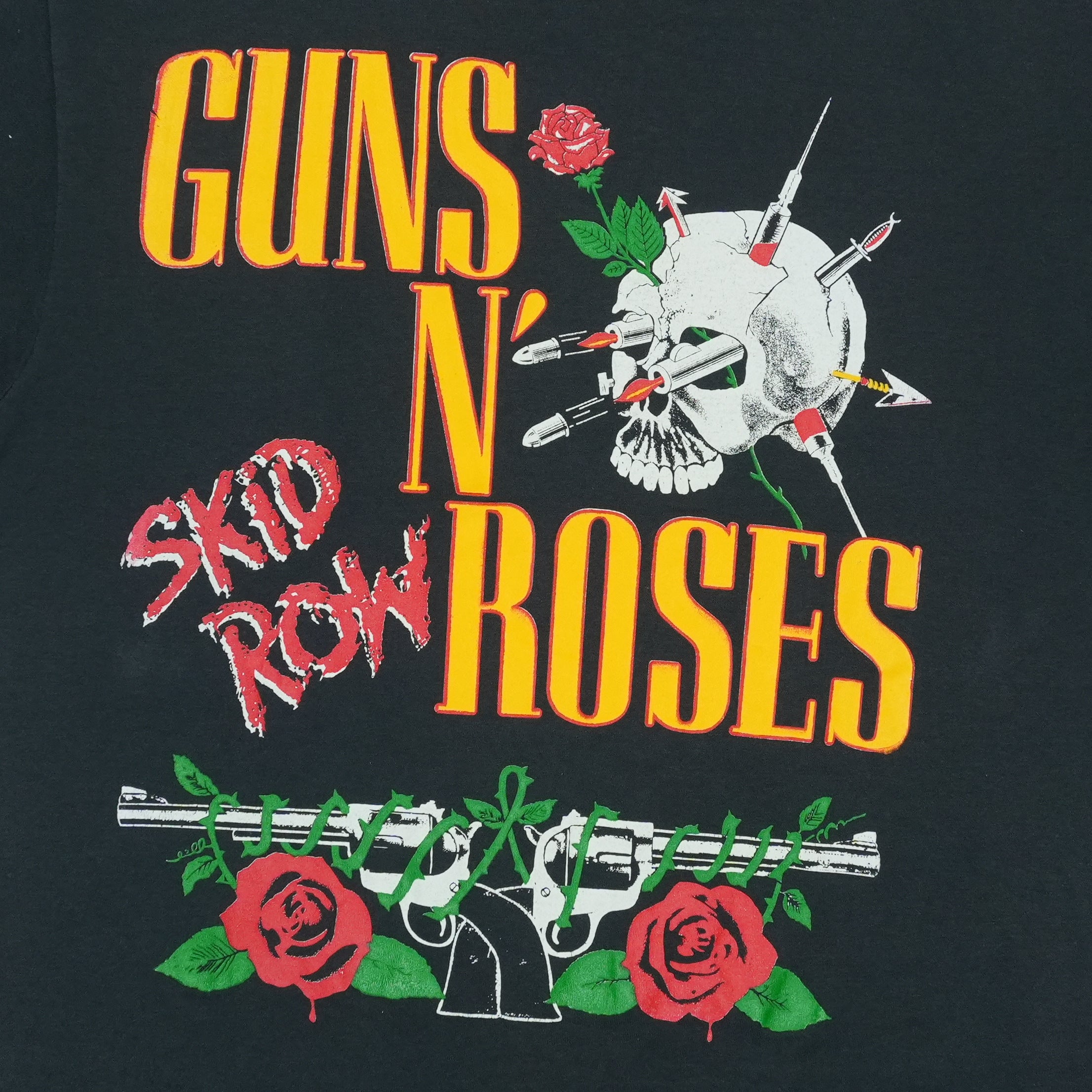 1991 Guns N Roses Skid Row Tour Shirt | Authentic Vintage Tee