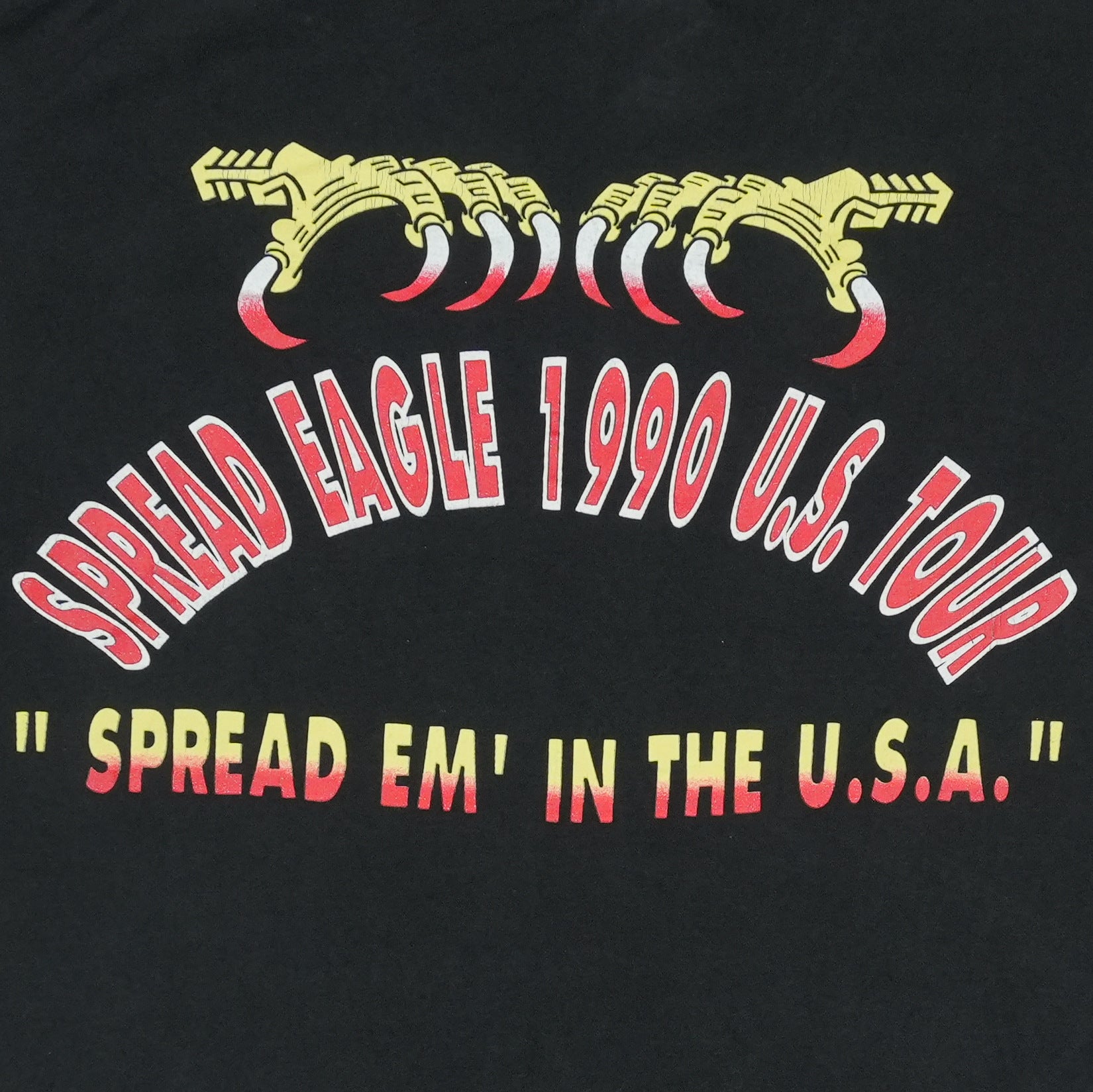 1990s Spread Eagle Tour Shirt | Authentic Vintage Tee – WyCo Vintage
