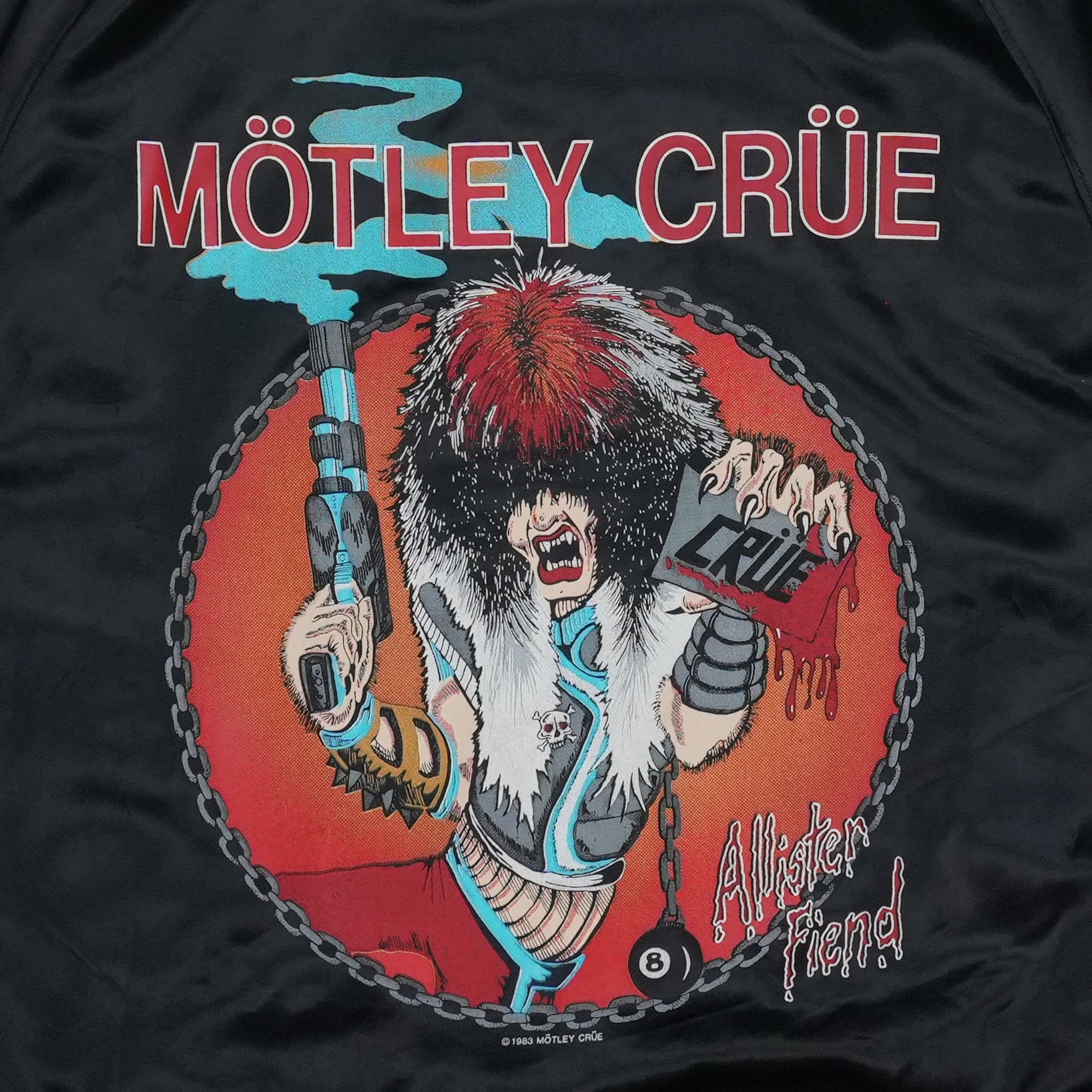 1985 Motley Crue Allister Fiend Satin Jacket | Vintage Jacket
