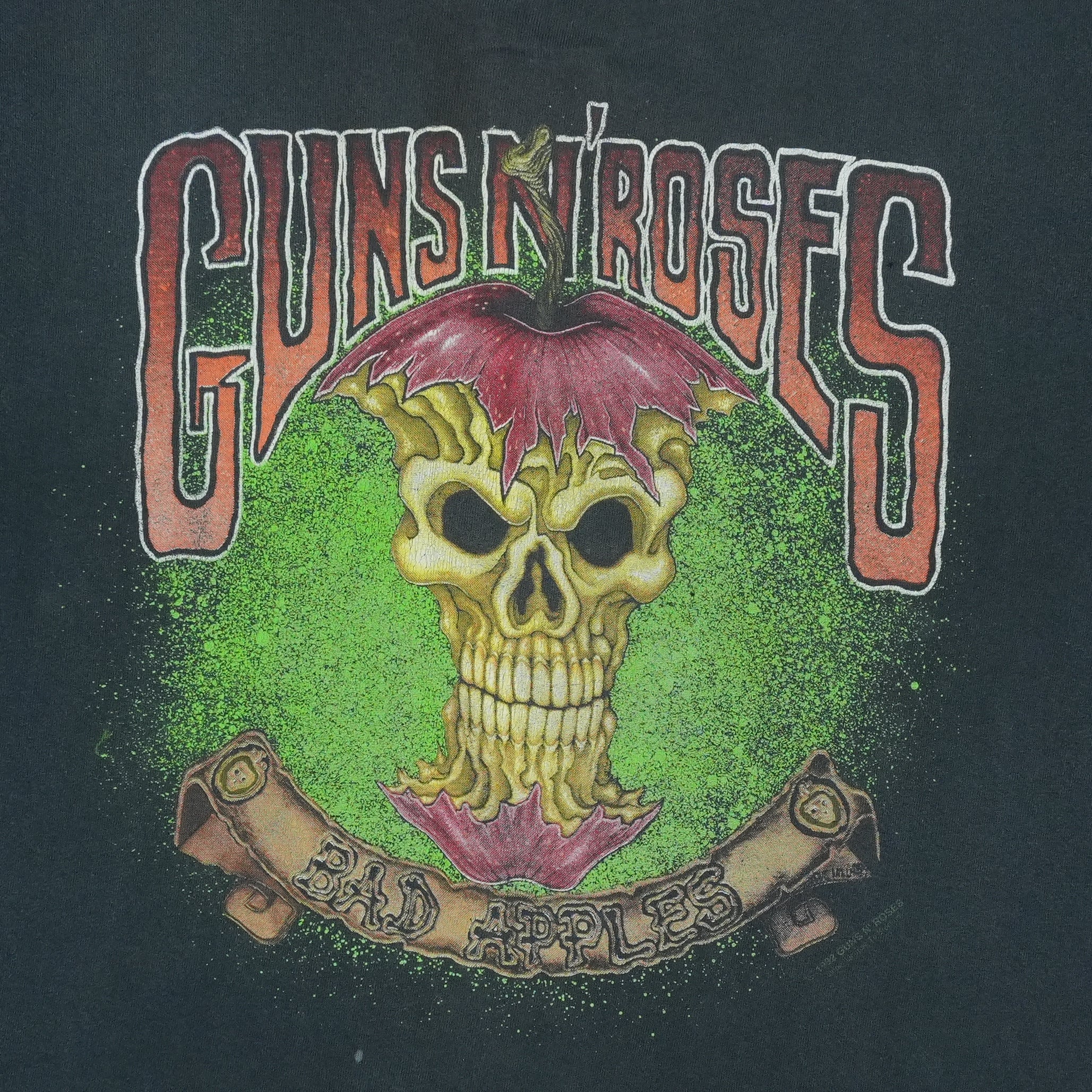 1991 Guns N Roses Bad Apple Tour Shirt | Authentic Vintage Tee