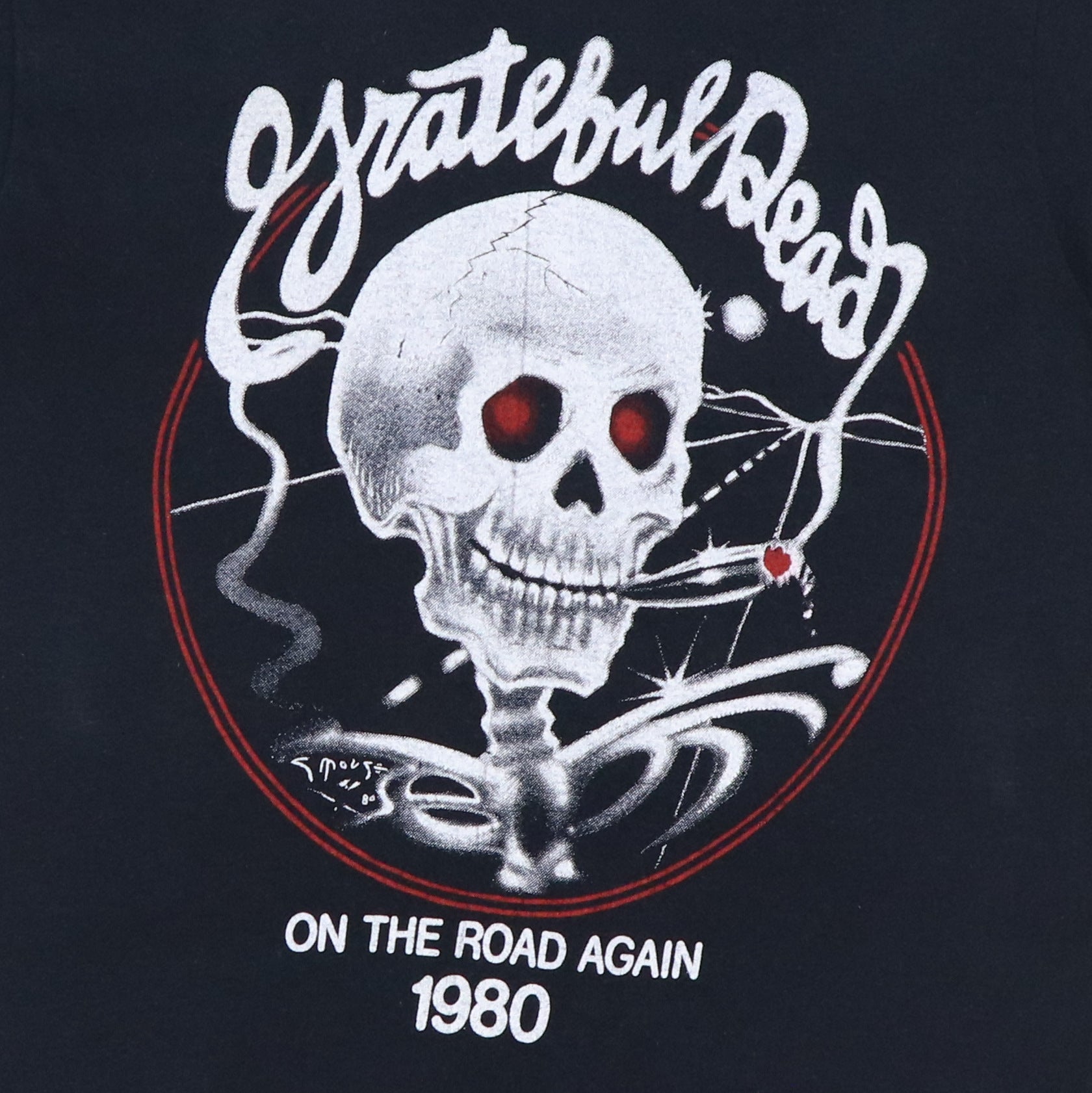 1980 Grateful Dead On The Road Again Tour Shirt | Authentic