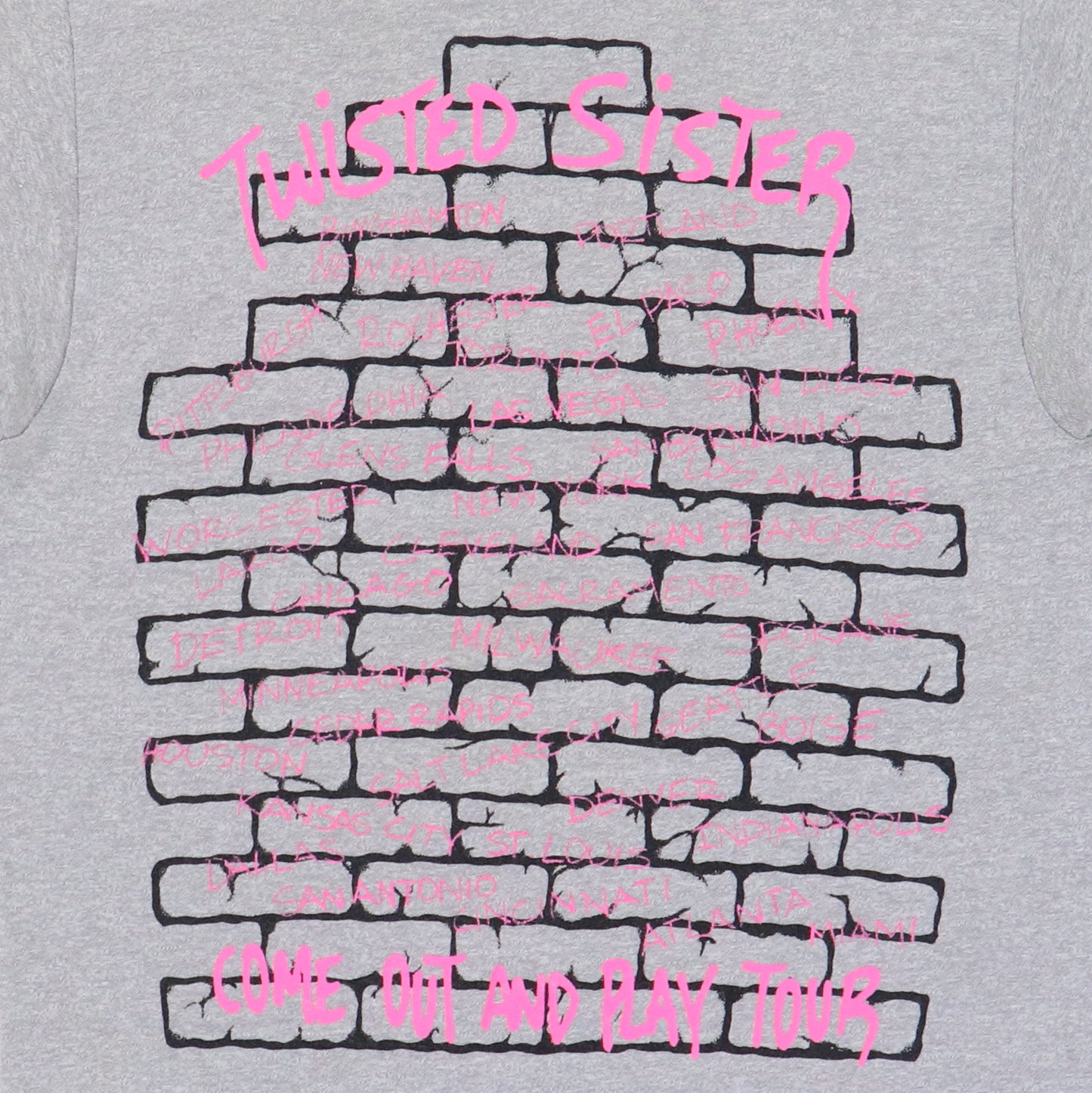 1986 Twisted Sister Come Out And Play Tour Shirt