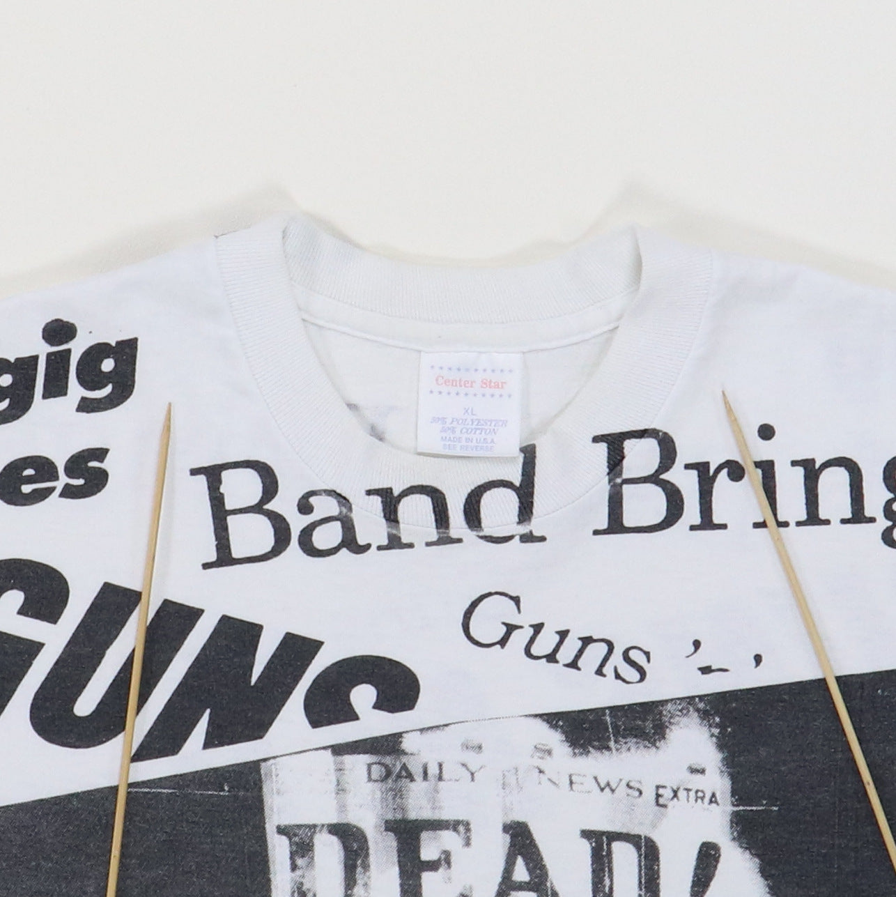 1991 Guns N Roses All Over Print Shirt | Authentic Vintage Tee