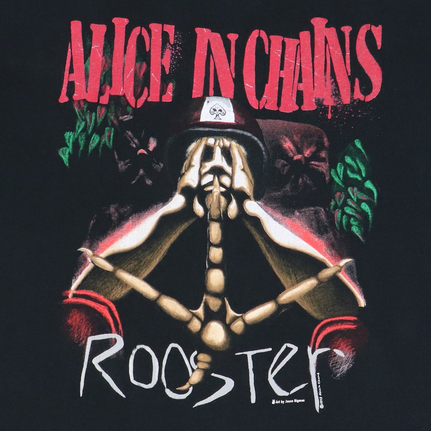 1993 Alice In Chains Rooster Shirt