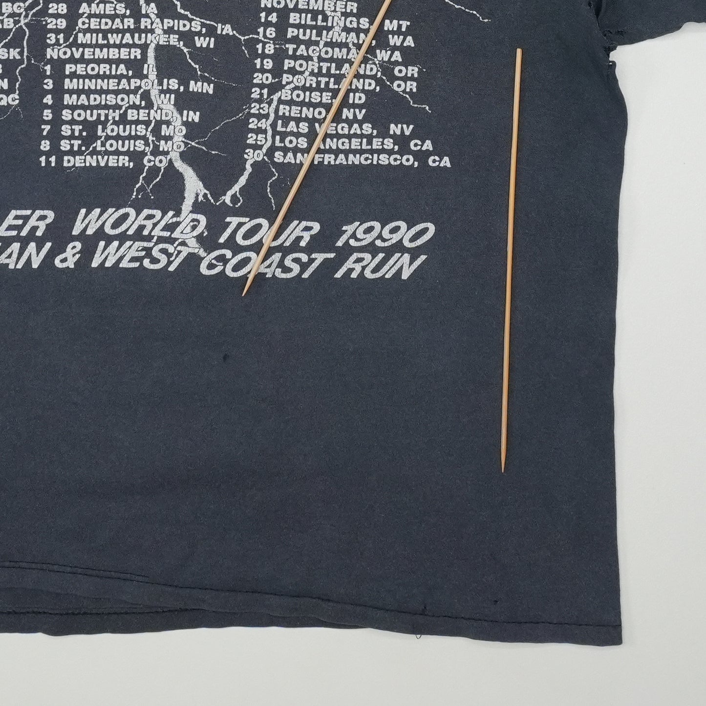 1990 ZZ Top Recycler Shirt Detail 6