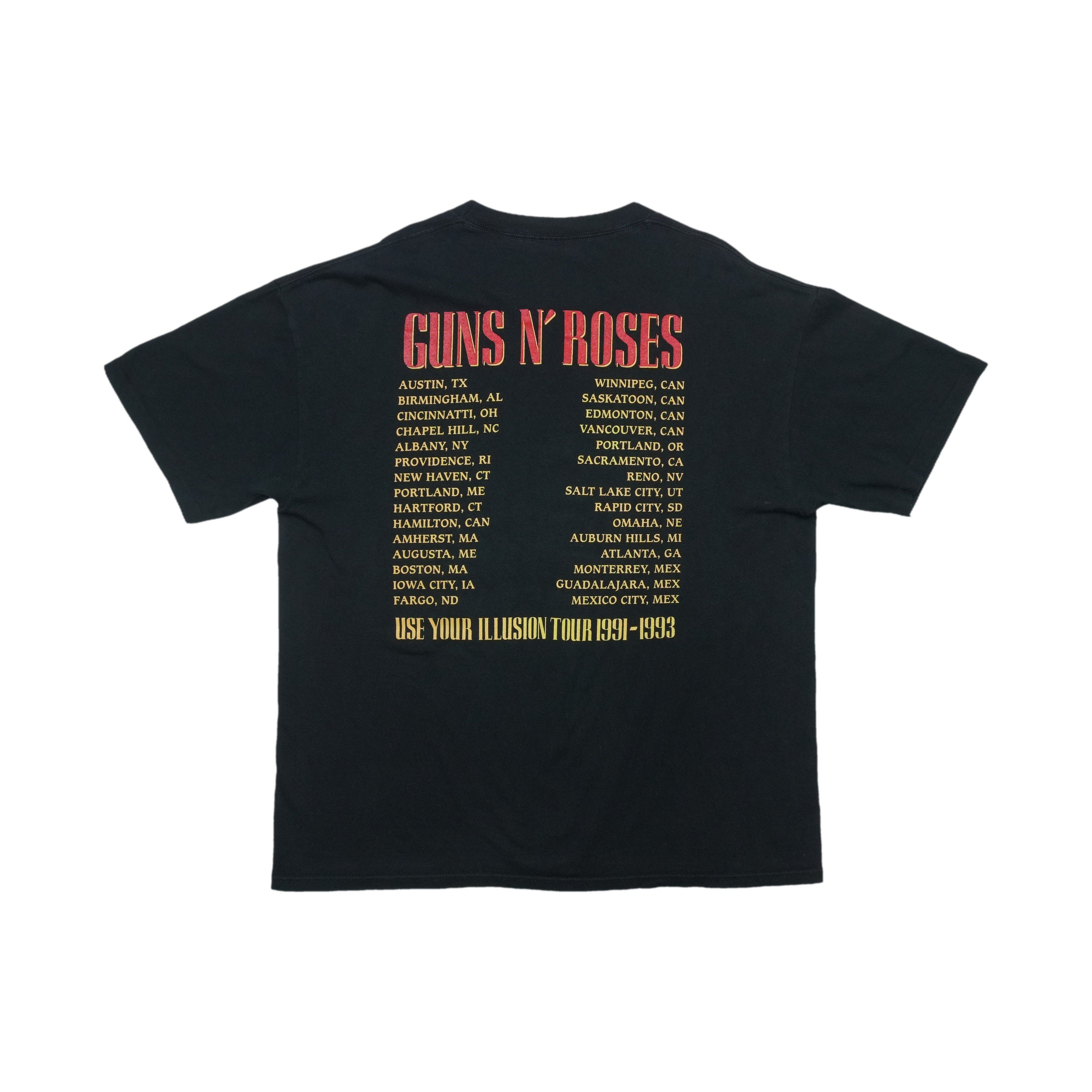 1991 Guns N Roses Bad Apple Tour Shirt | WyCo Vintage