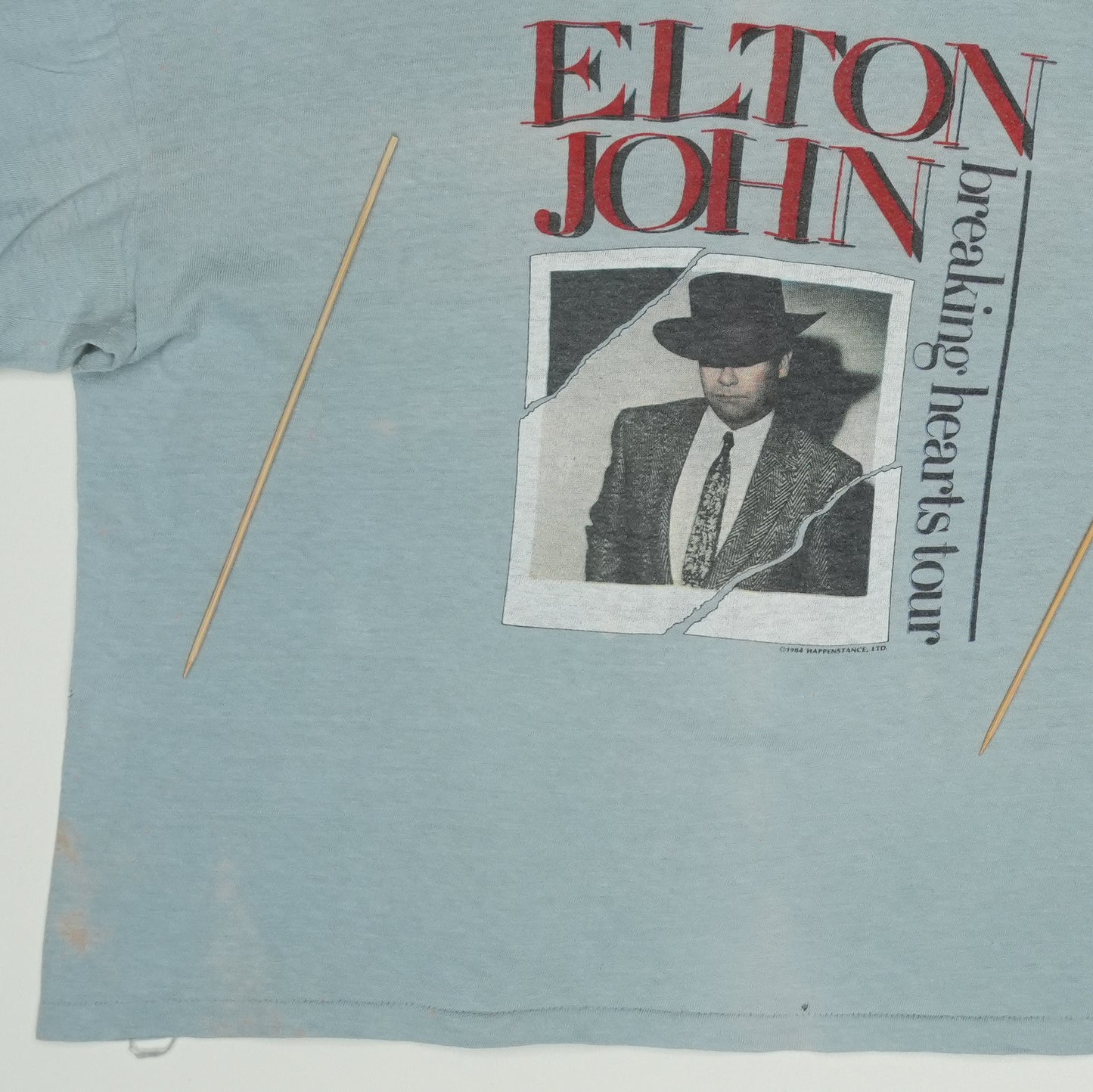 1984 Elton John Breaking Hearts Tour Long Sleeve Shirt