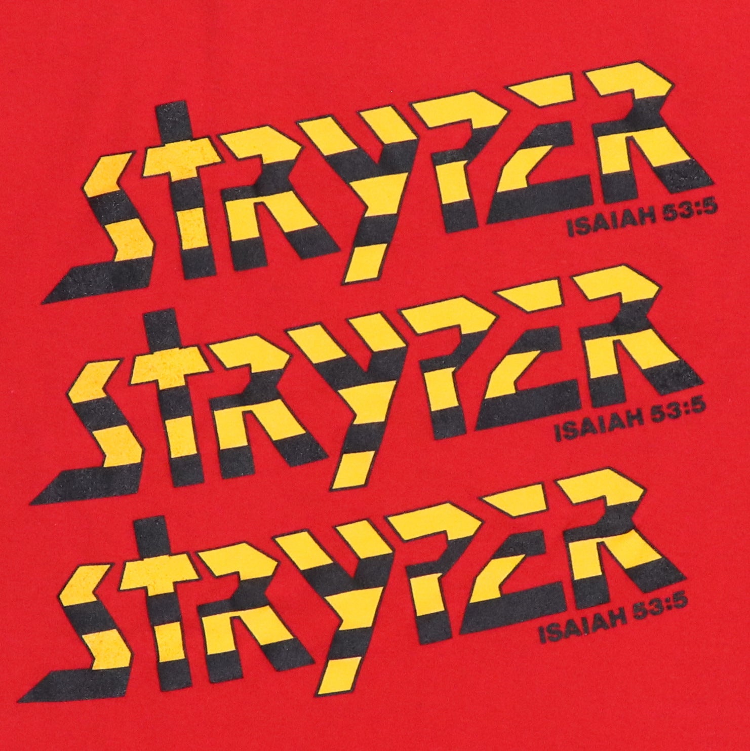 1986 Stryper Reach Out Shirt | Authentic Vintage Tee – WyCo Vintage