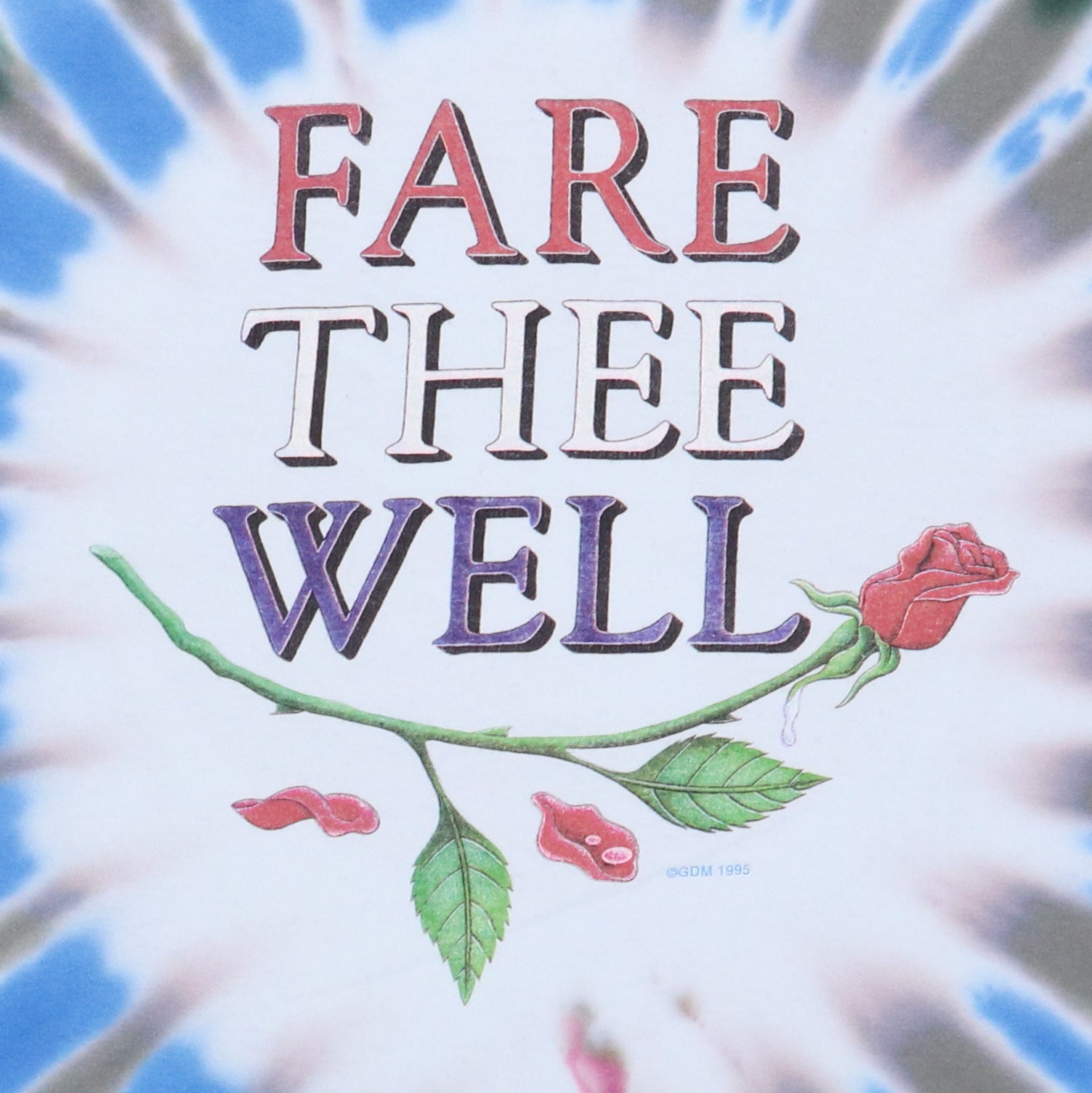 1995 Grateful Dead Fare Thee Well Tie Dye Shirt | Authentic