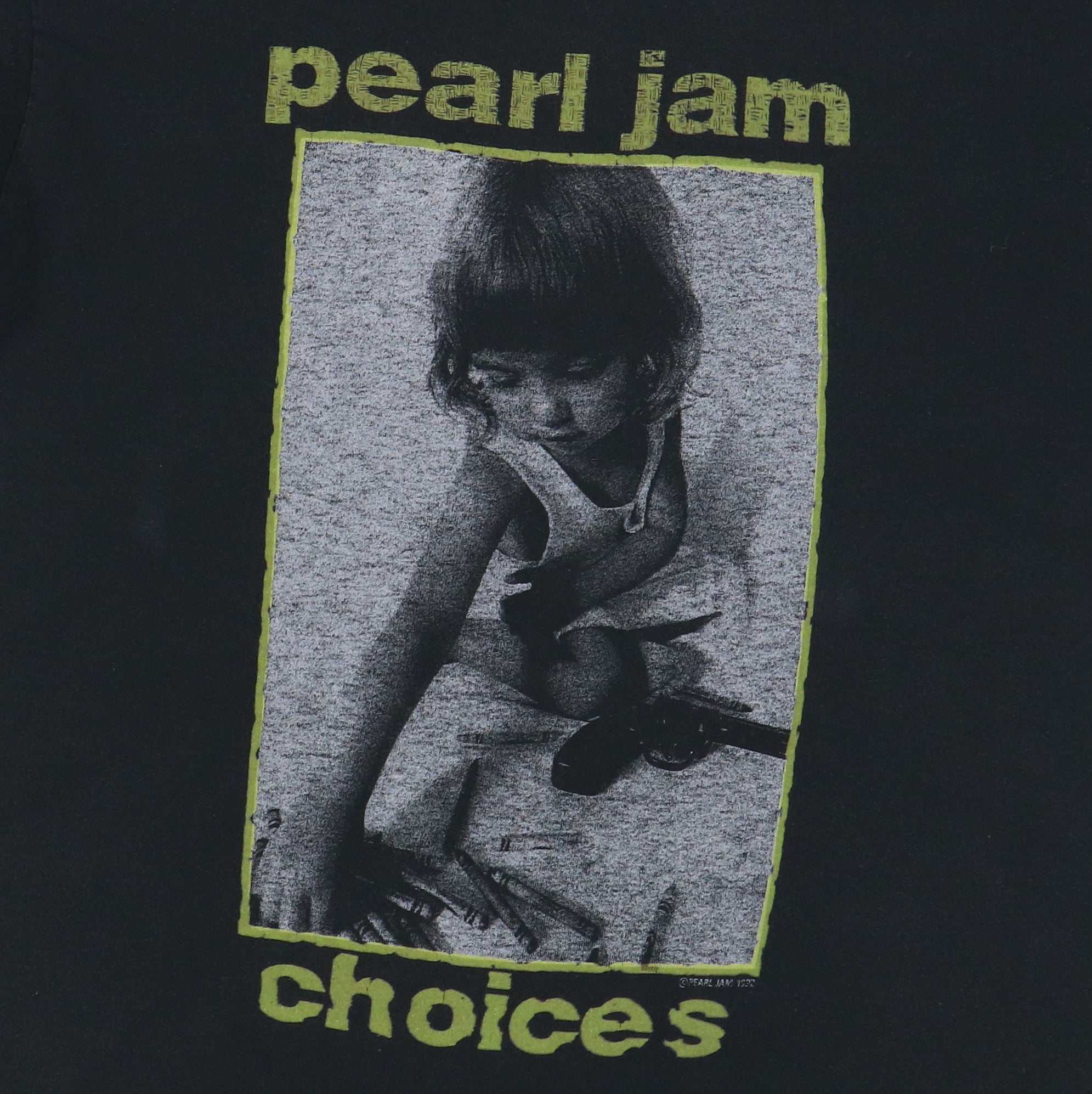 1992 Pearl Jam Choices Shirt | Authentic Vintage Tee – WyCo Vintage