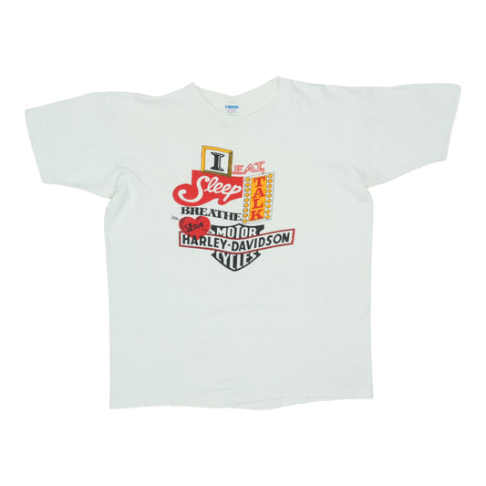 1970s Harley Davidson Eat Sleep Breathe Shirt