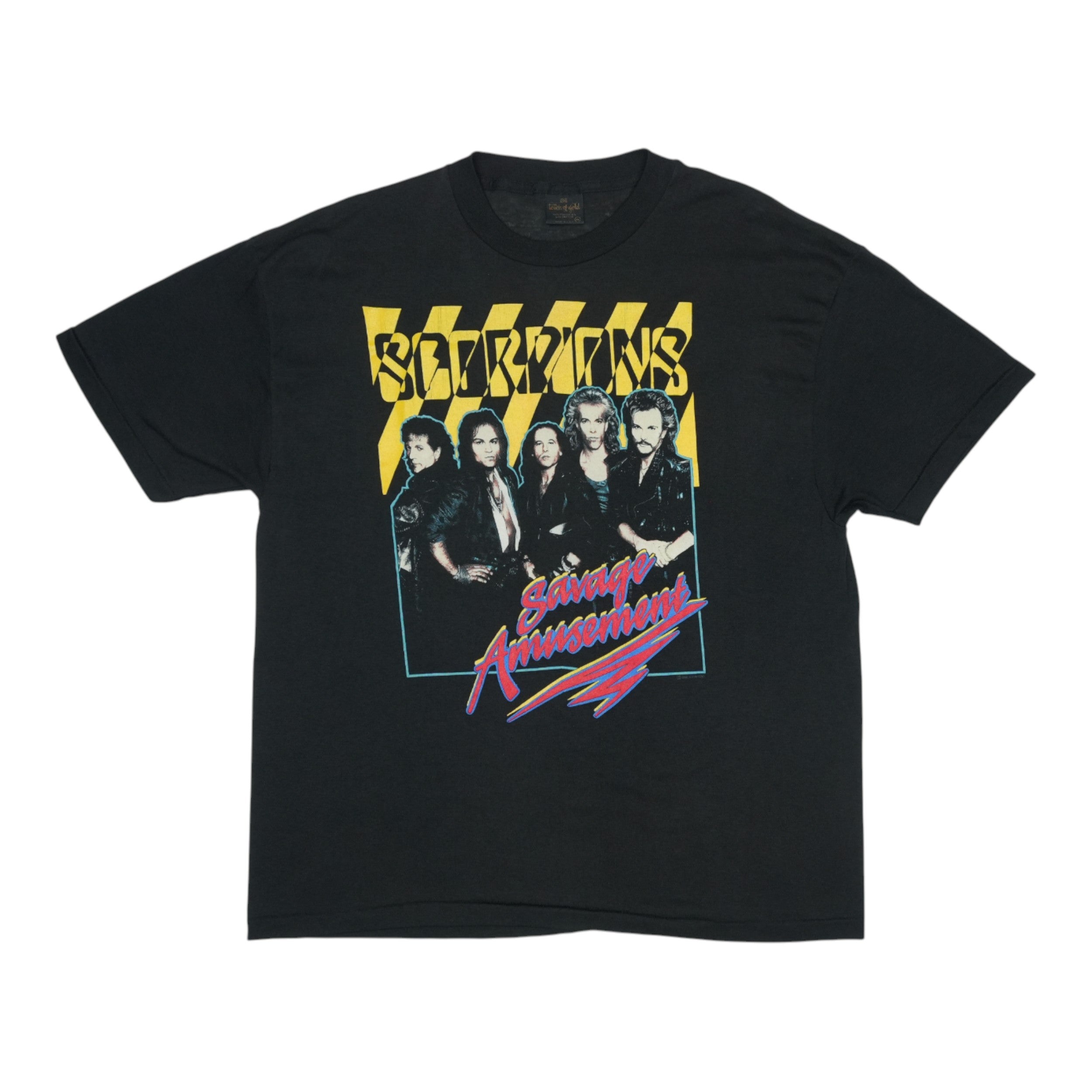 1988 Scorpions Savage Amusement Tour Shirt | Authentic Vintage Tee