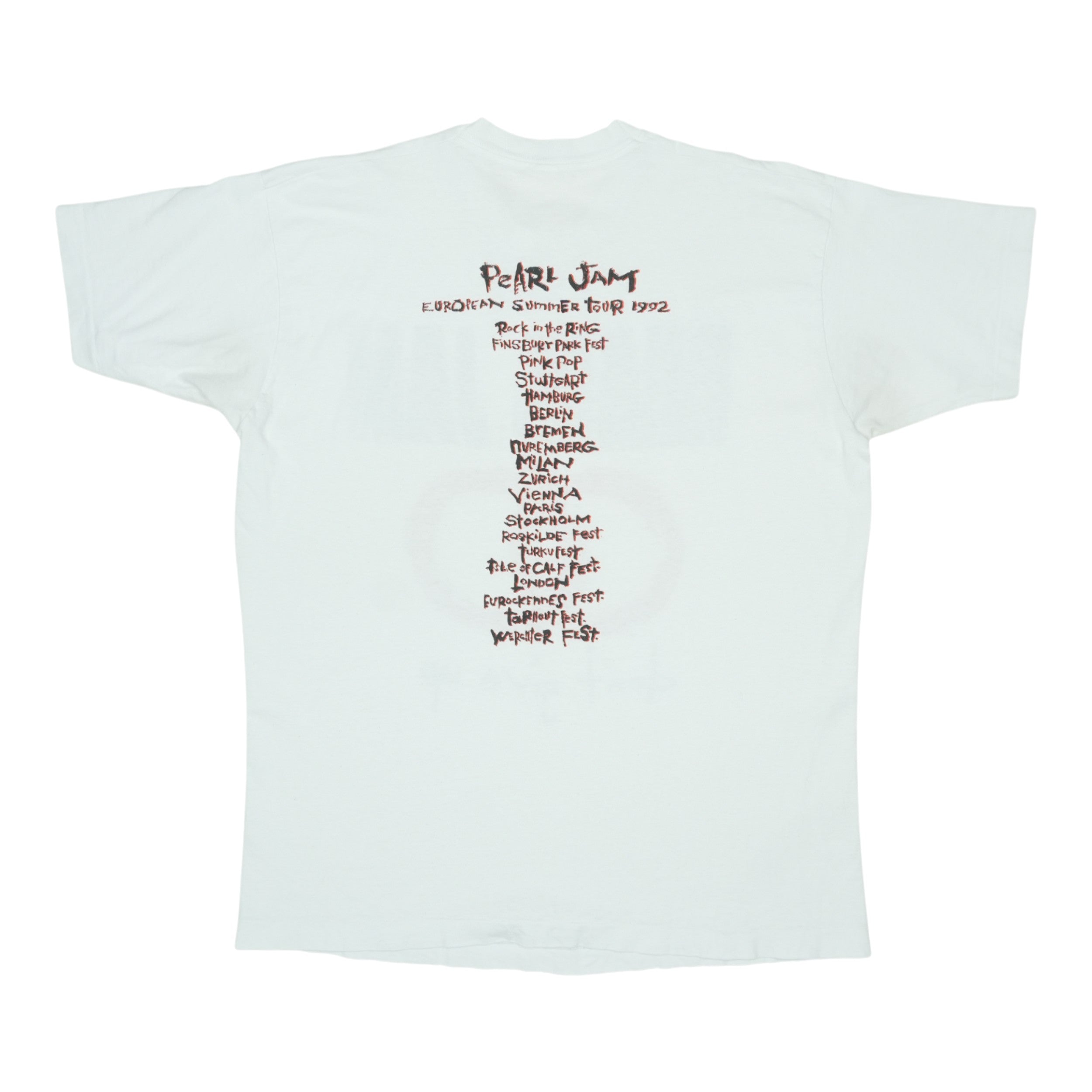 1992 Pearl Jam Never Give Up Hope Tour Shirt | Authentic Vintage