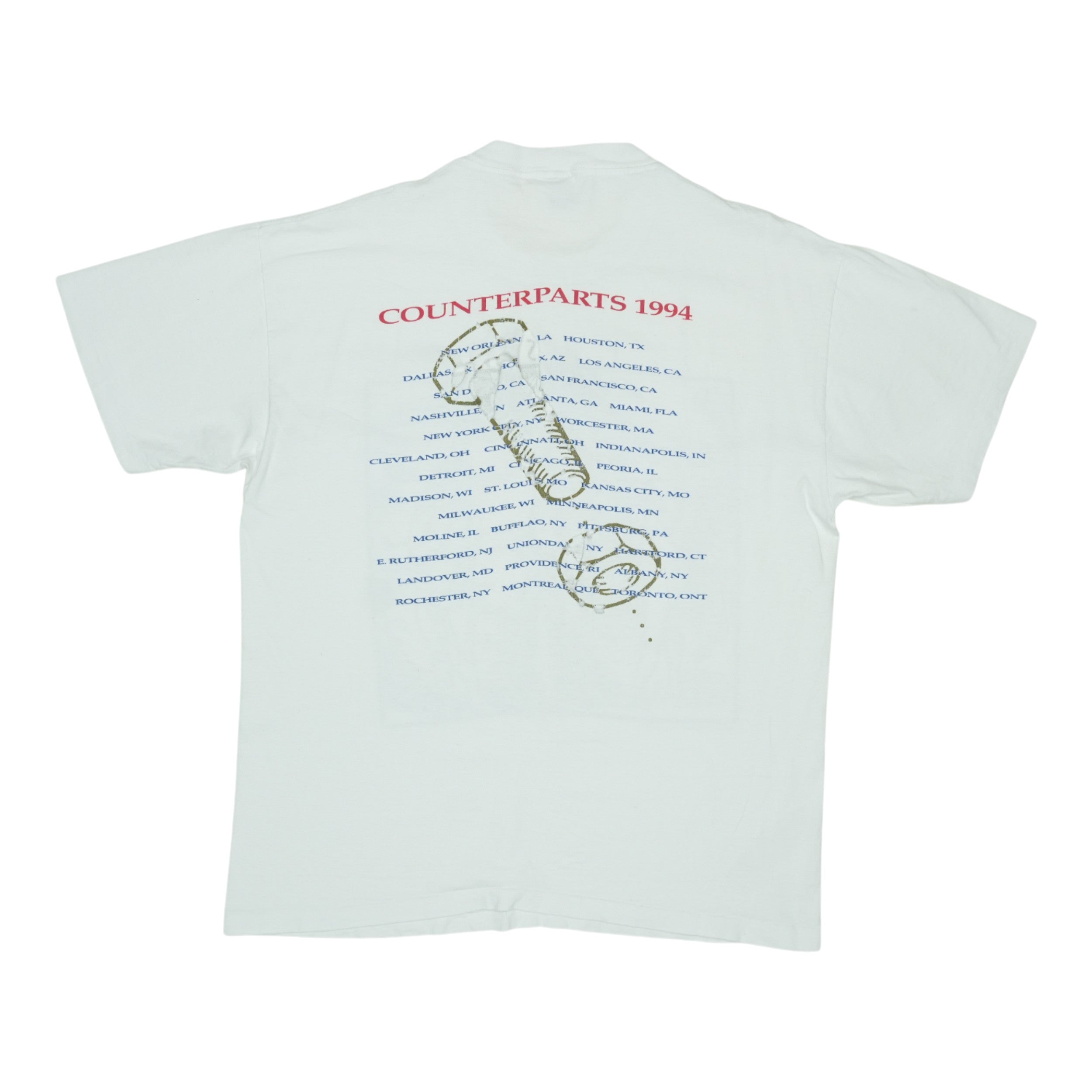 1994 Rush Counterparts Tour Shirt | Authentic Vintage Tee – WyCo