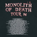1996 Cannibal Corpse Monolith Of Death Tour Shirt