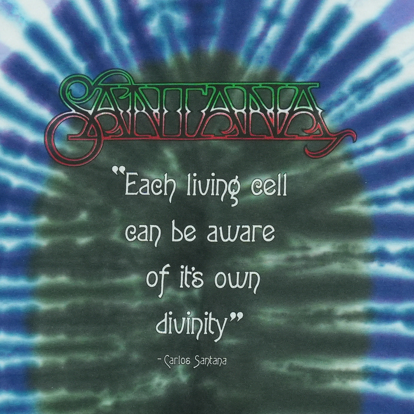 2000 Carlos Santana Tie Dye Shirt