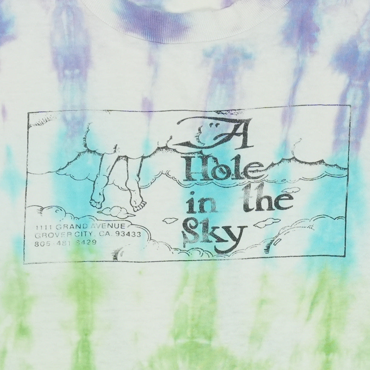 1990s A Hole In The Sky Tie Dye Shirt